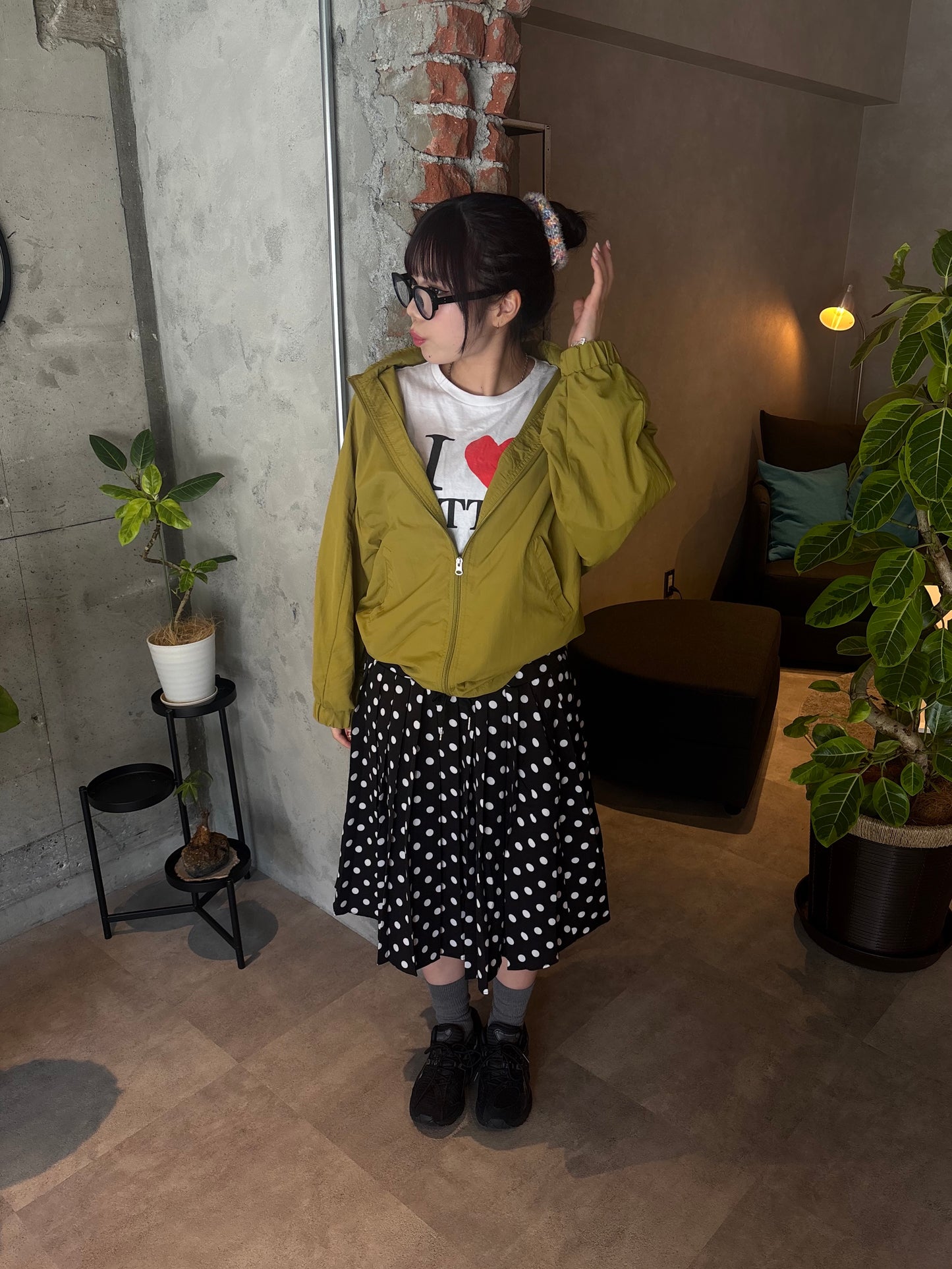 ドットミディアムスカート DPB89095