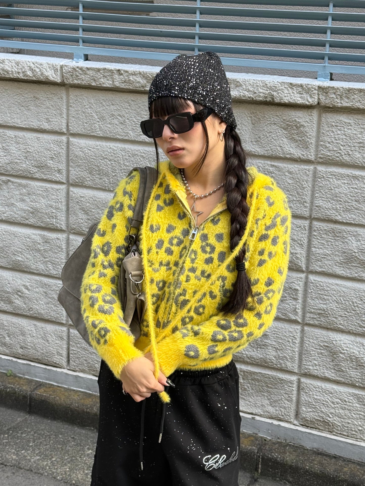 レオパードジップニット DPB86143