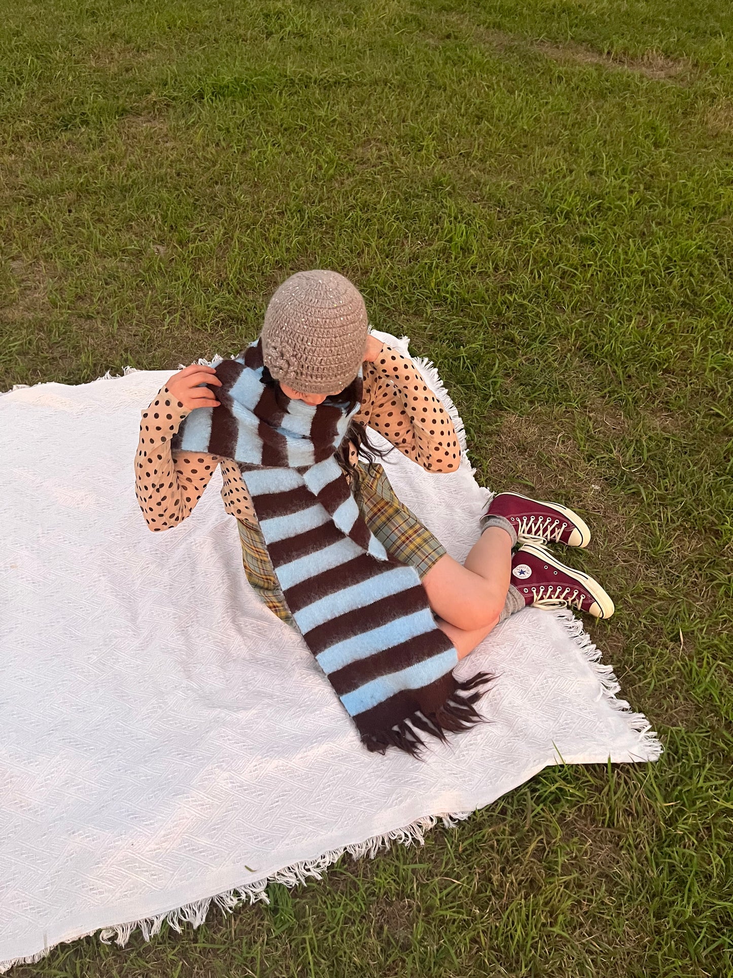 ボーダーマフラー DPB95018