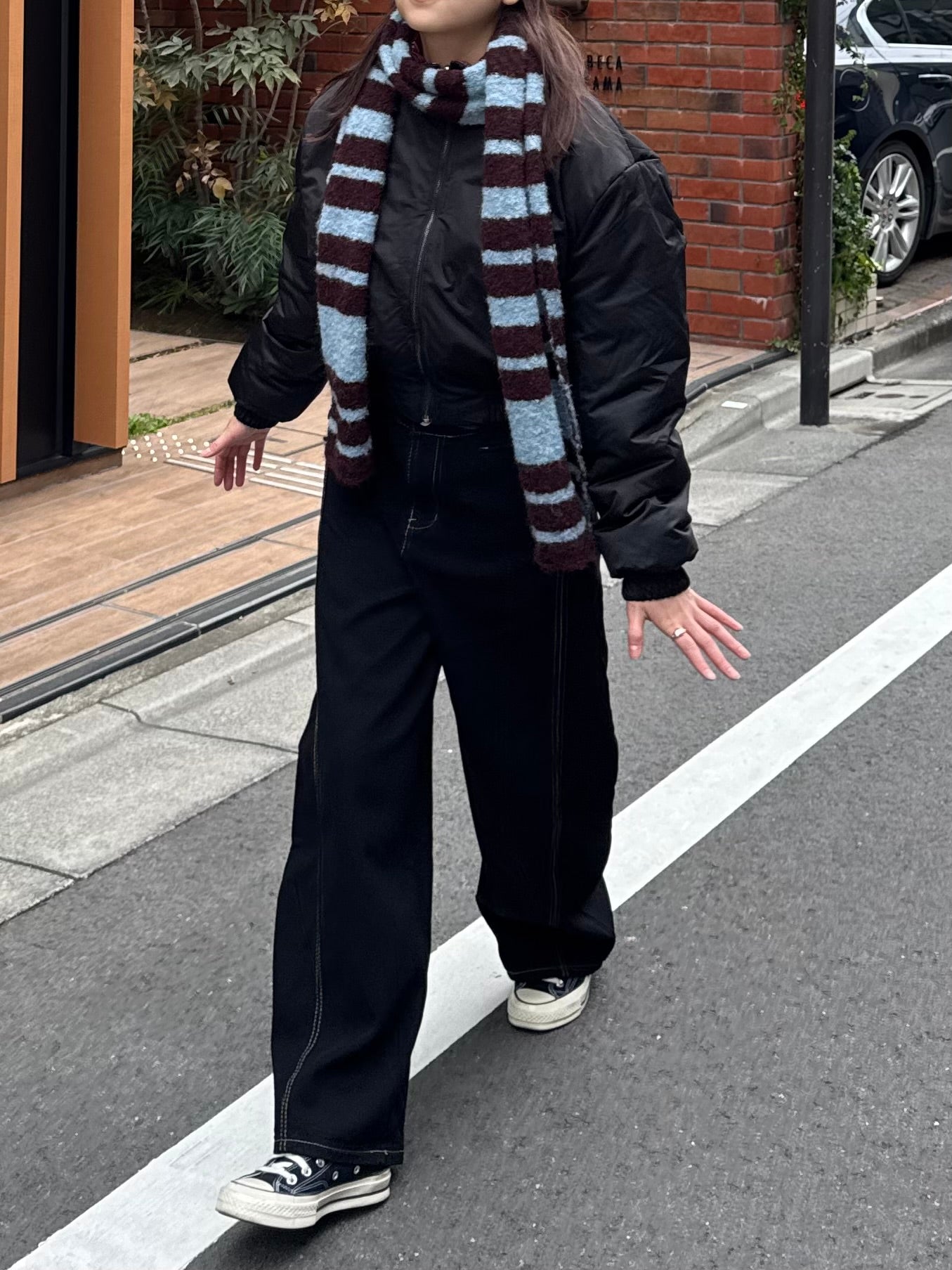 リバーシブルチェックダウンジャケット DPB91054