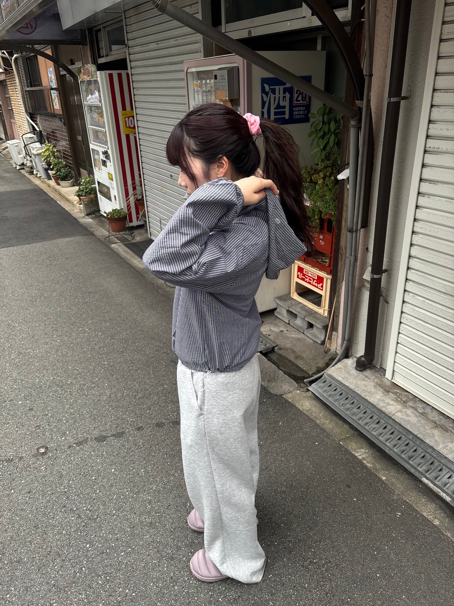 ストライプマウンテンパーカー DPB89081