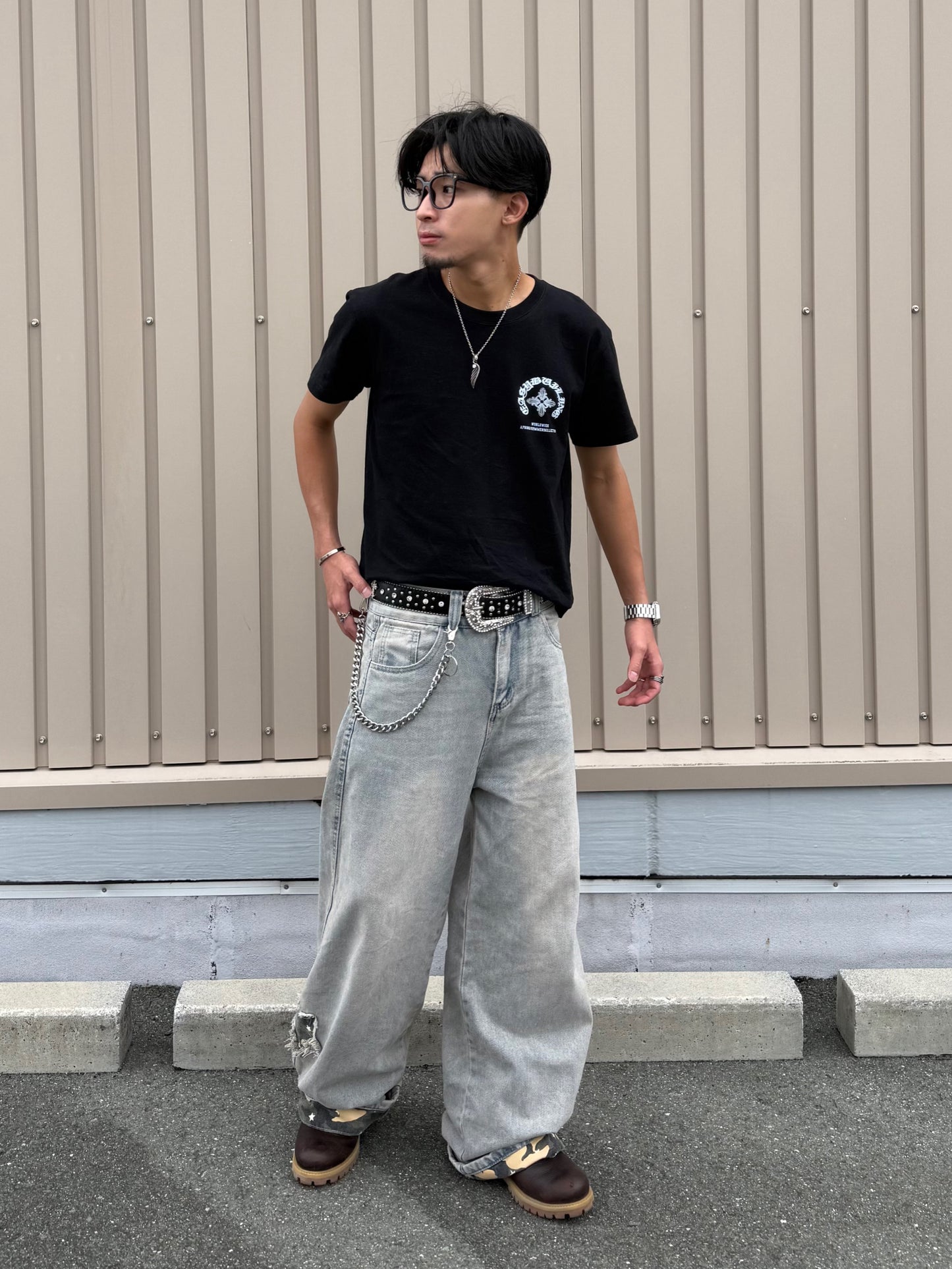 バックポイントカモフラデニムパンツ DPB90212