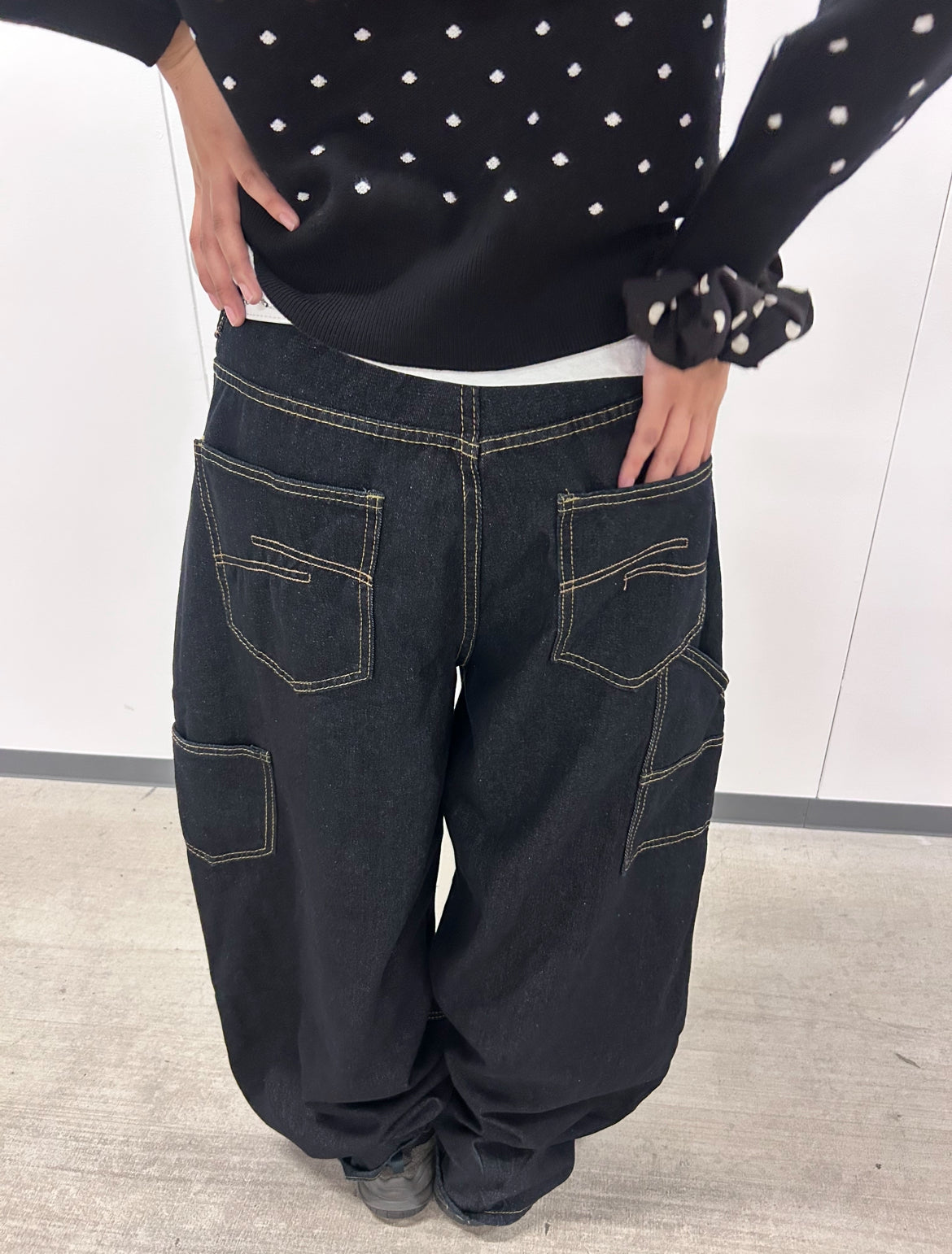 ステッチトレースワイドデニムパンツ DPB92042