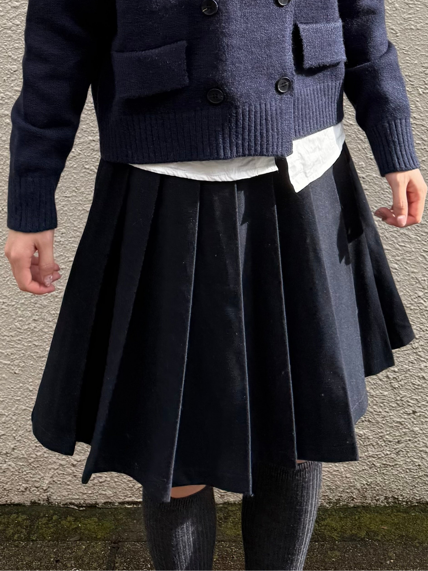 フロントプリーツミニスカート DPA43725