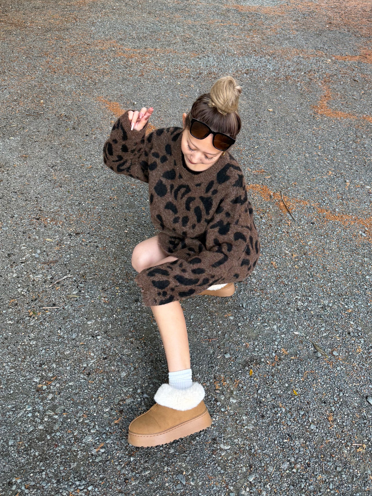 レオパードニットトップス DPB73525