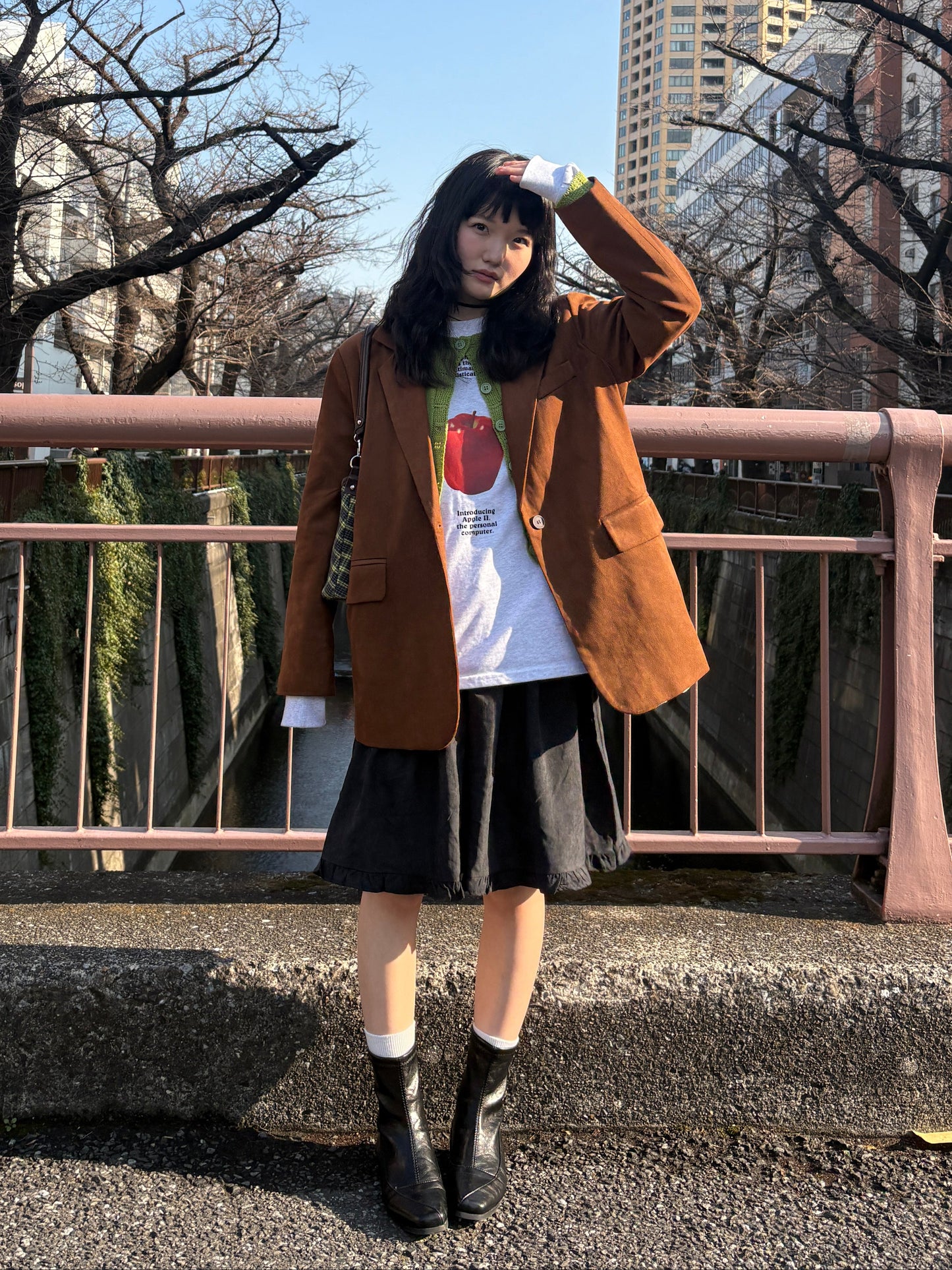 アシメフリルブラックスカート DPA43752