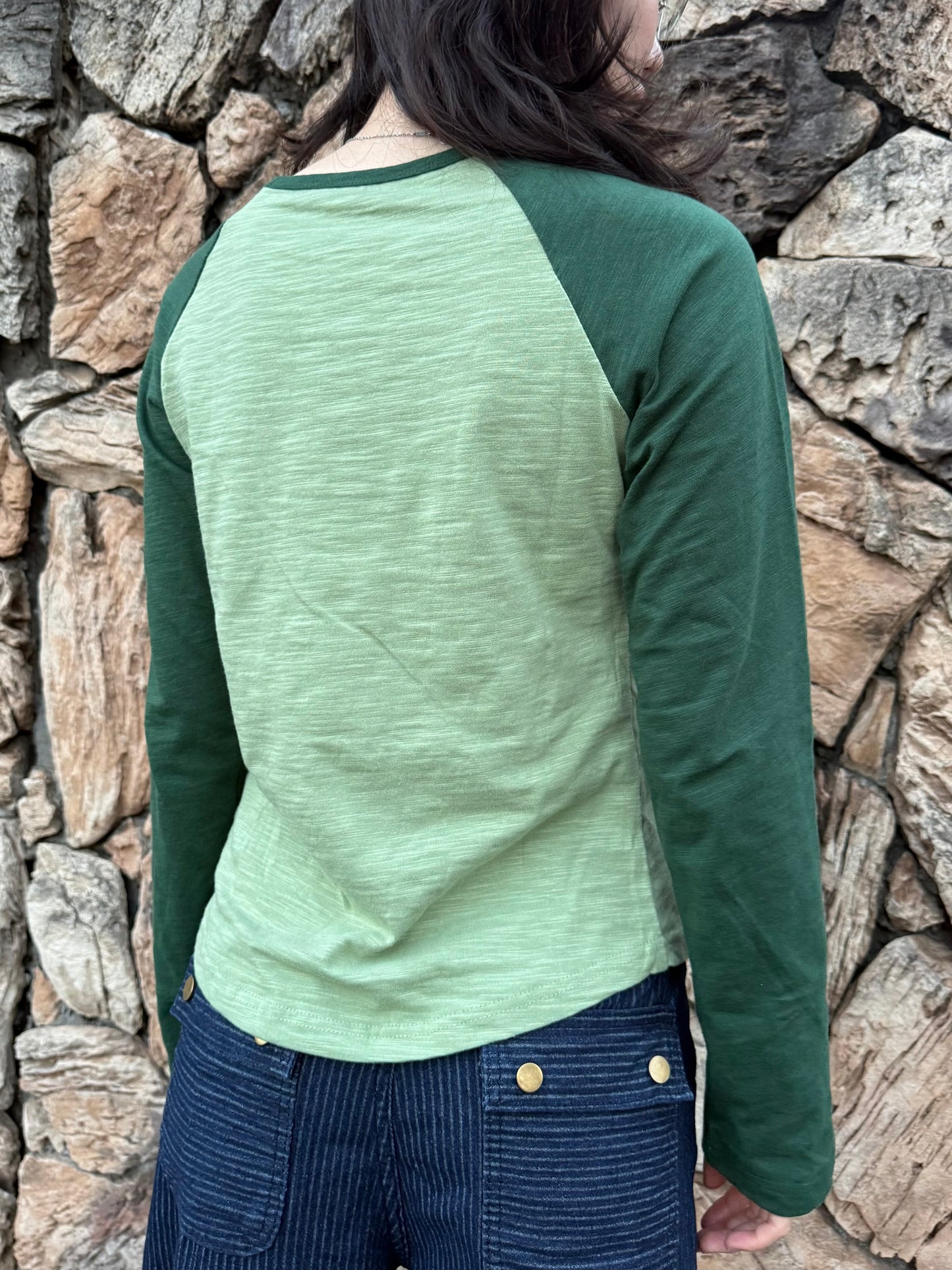 グリーンラグランTシャツ DPA43678