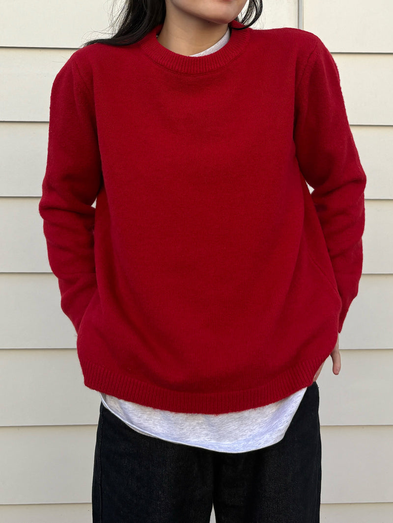 レッドニットトレーナー DPA43804 – CRAMMY