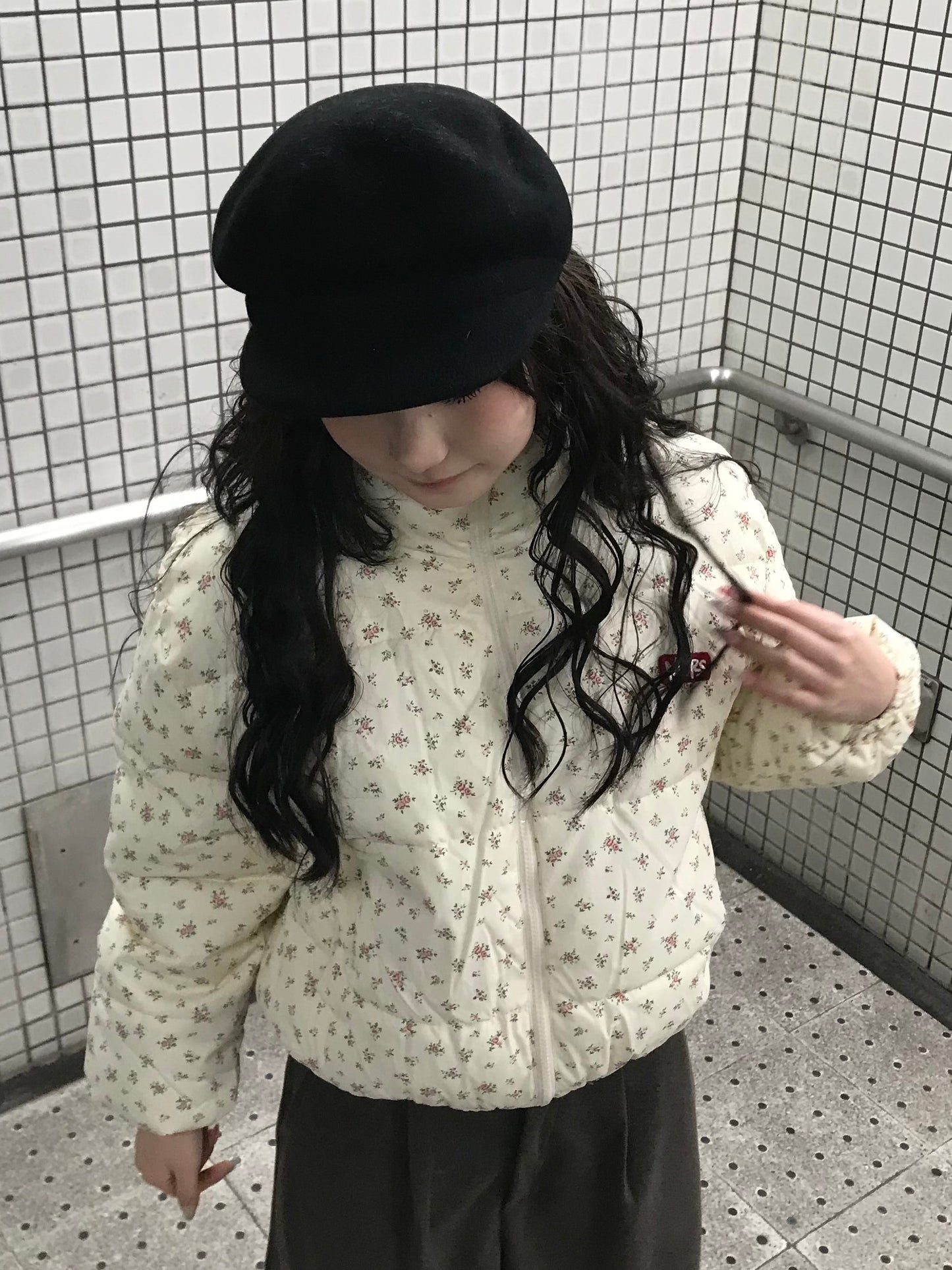 スモールフラワーパターンダウン DPB85436