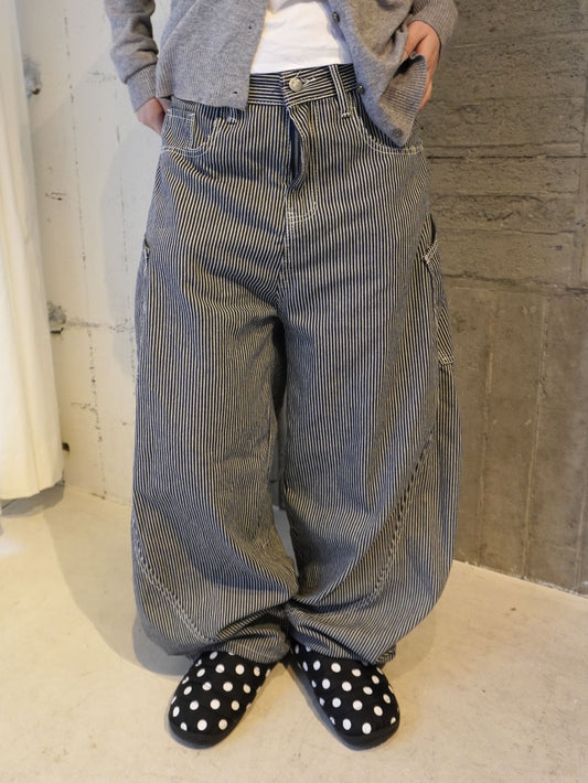 ストライプワイドデニムパンツ DPB85100