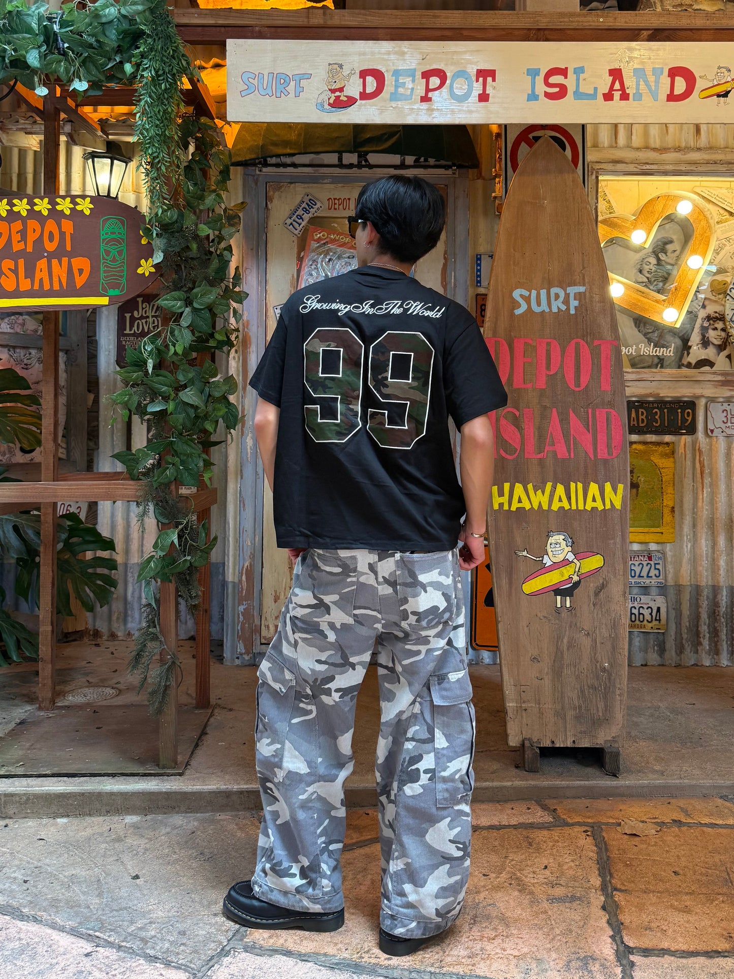 【即納】99カモフラロゴTシャツ DPB73675S
