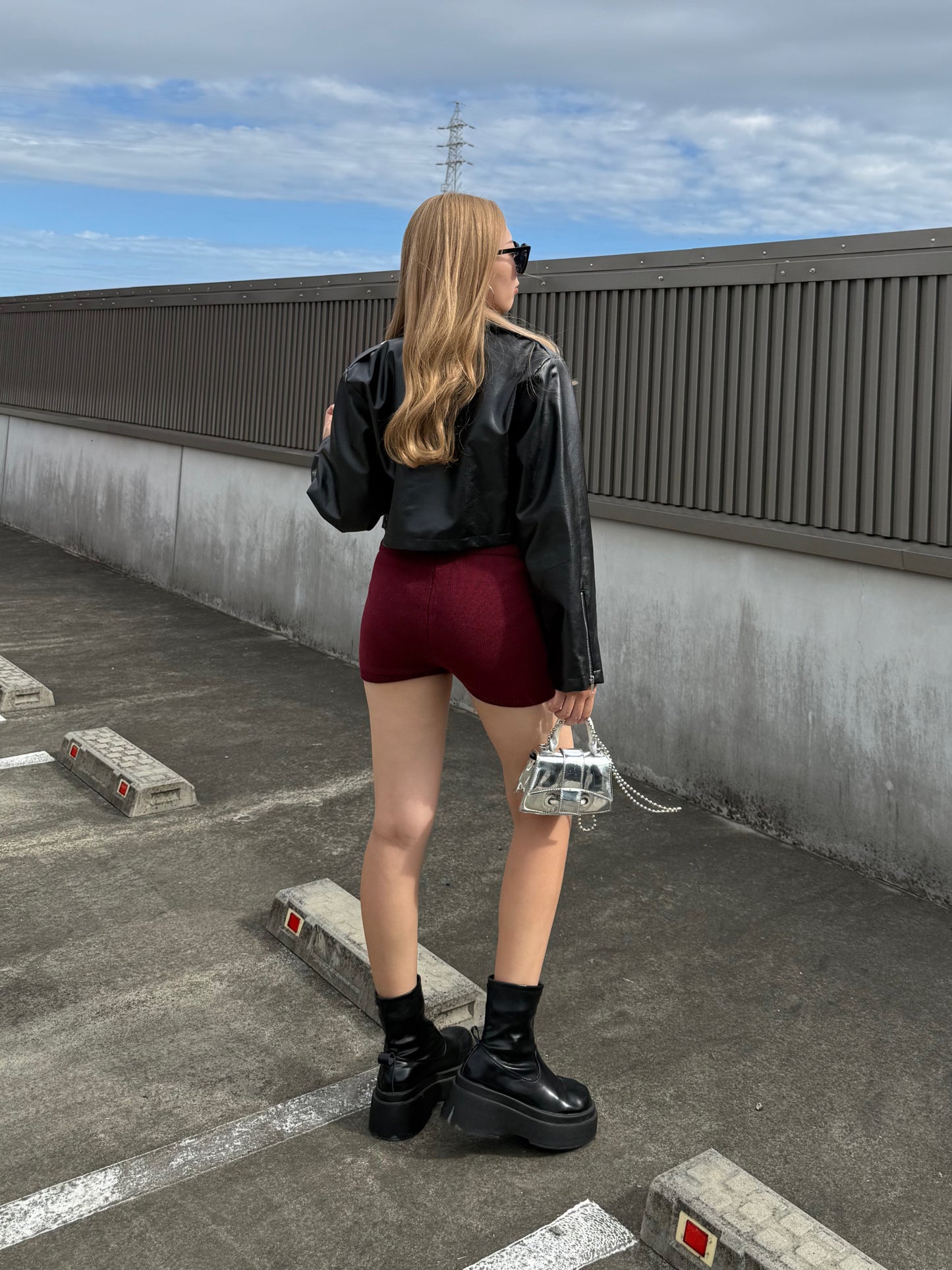 ウエストデザインニットパンツ DPB73506