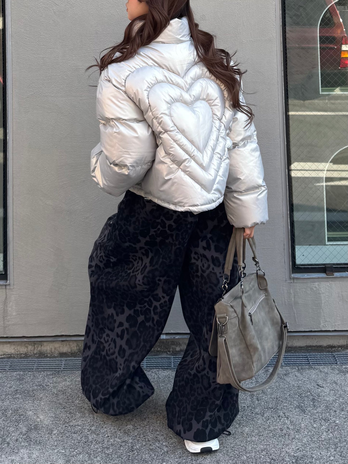 ウォッシュドレオパードスウェットパンツ DPB86171