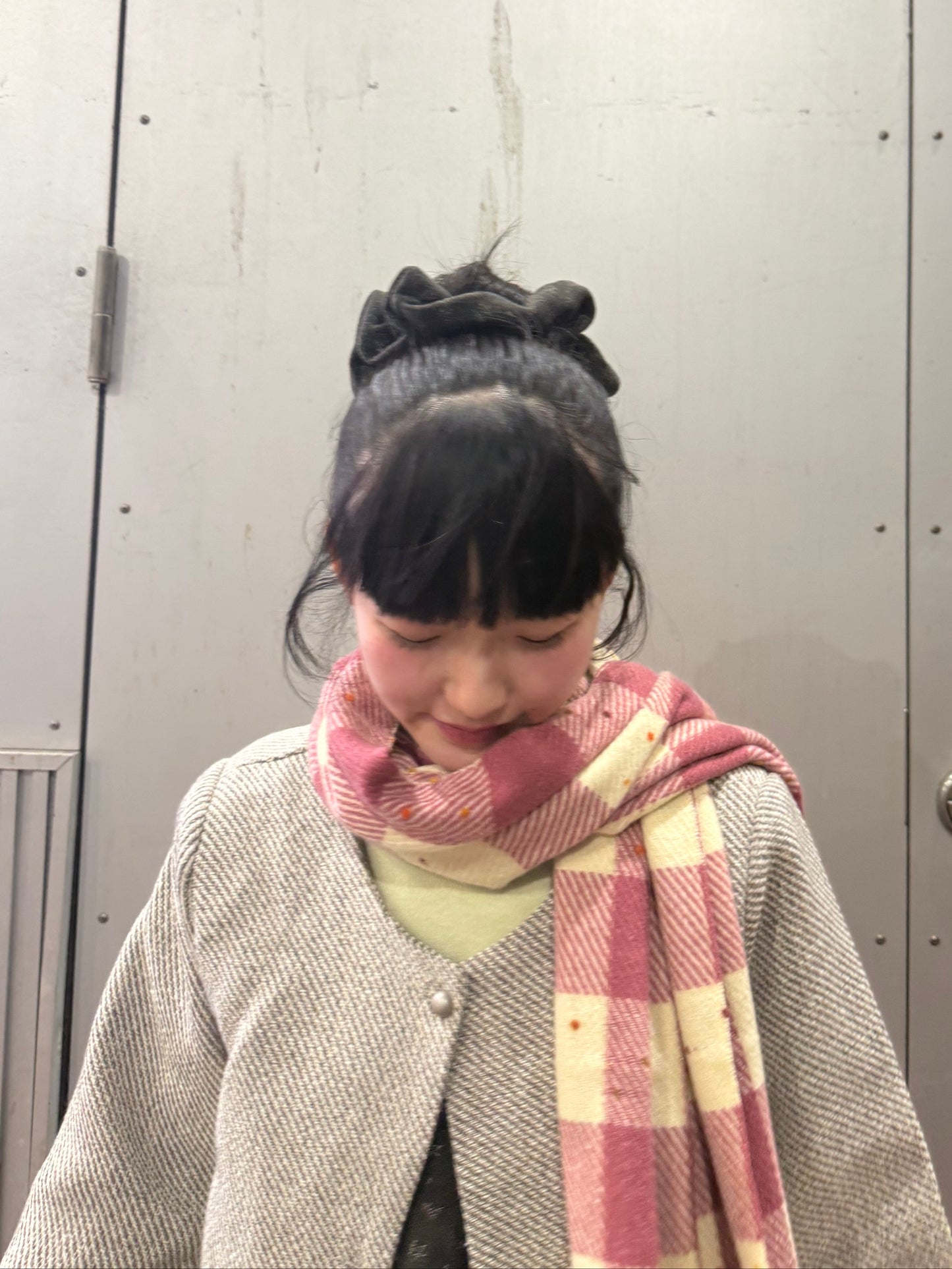 カラーチェックマフラー DPA43727