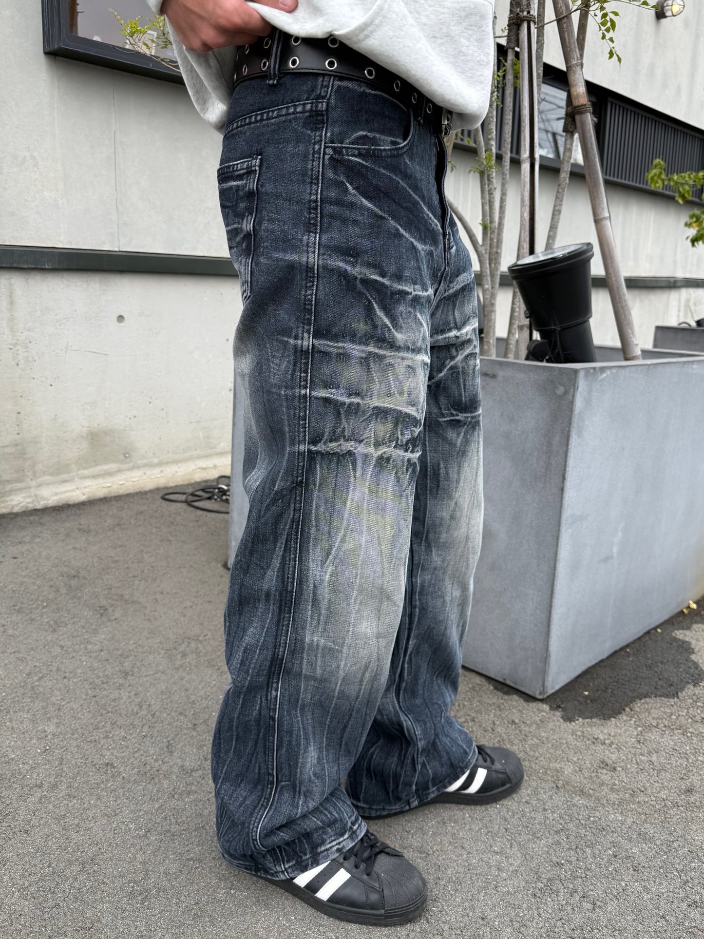 ライン加工デニムパンツ DPB90186