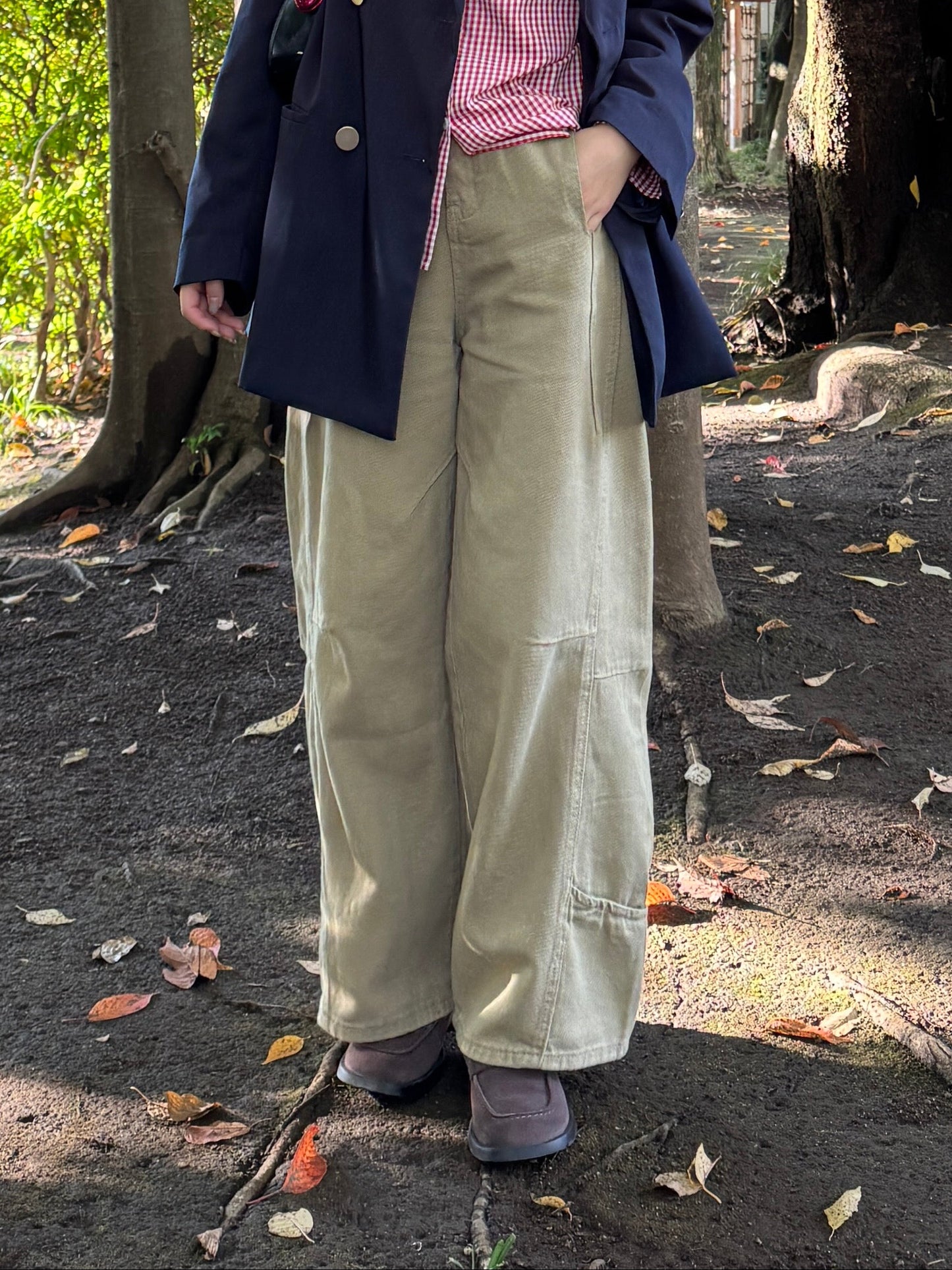 ワイドデザインチノパンツ DPB78202