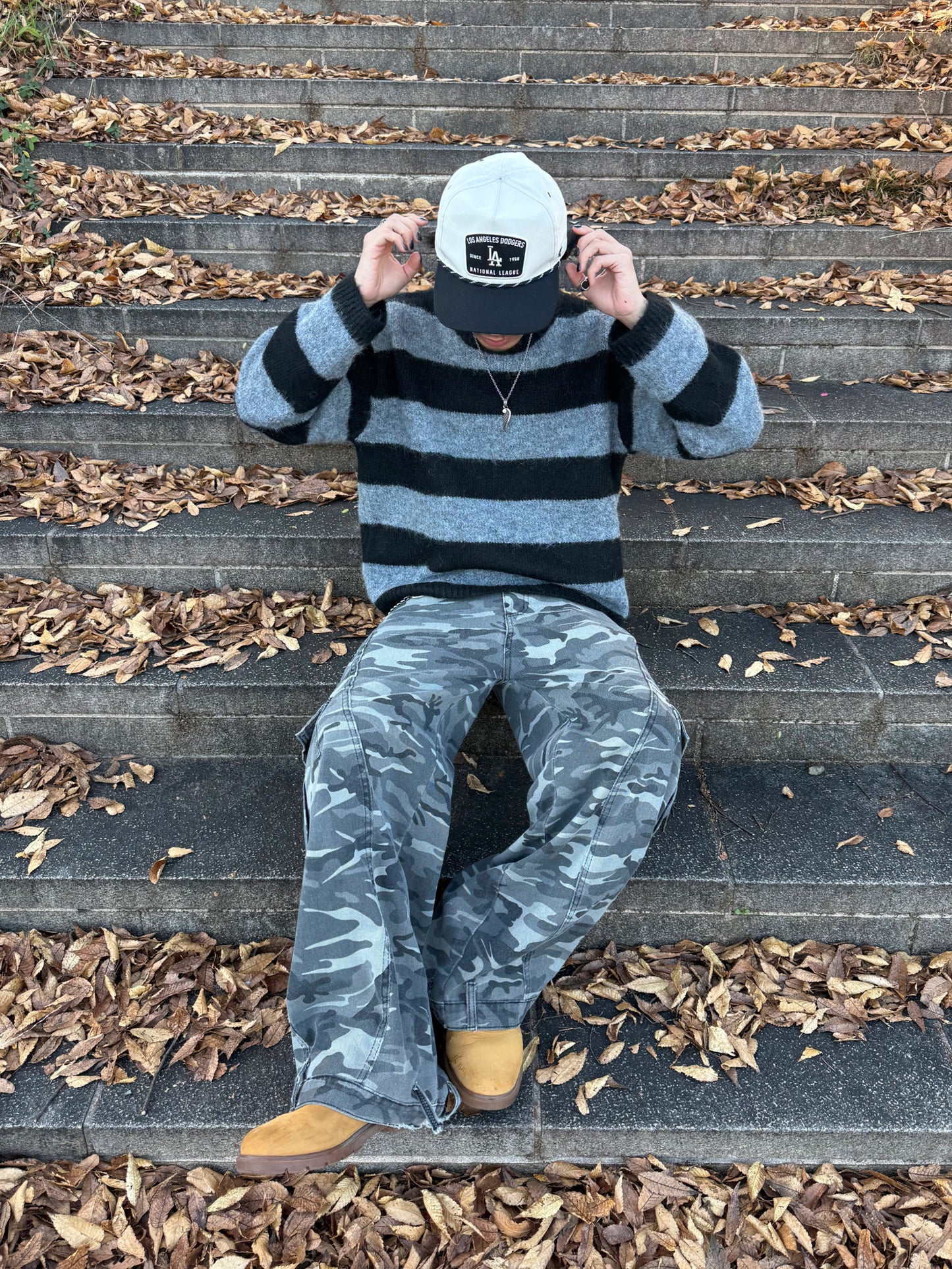 ボーダニットトップス DPB73526