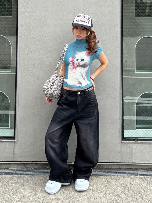 ビビットバックロゴデニムパンツ DPB86241