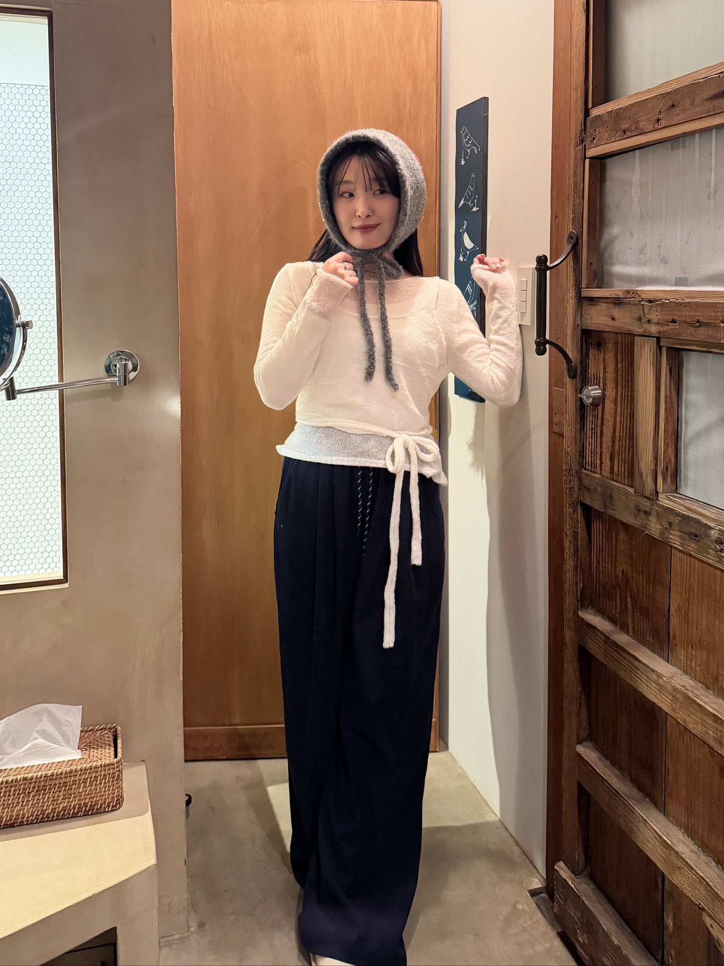 キャミソールレイヤードニットトップス DPB78265