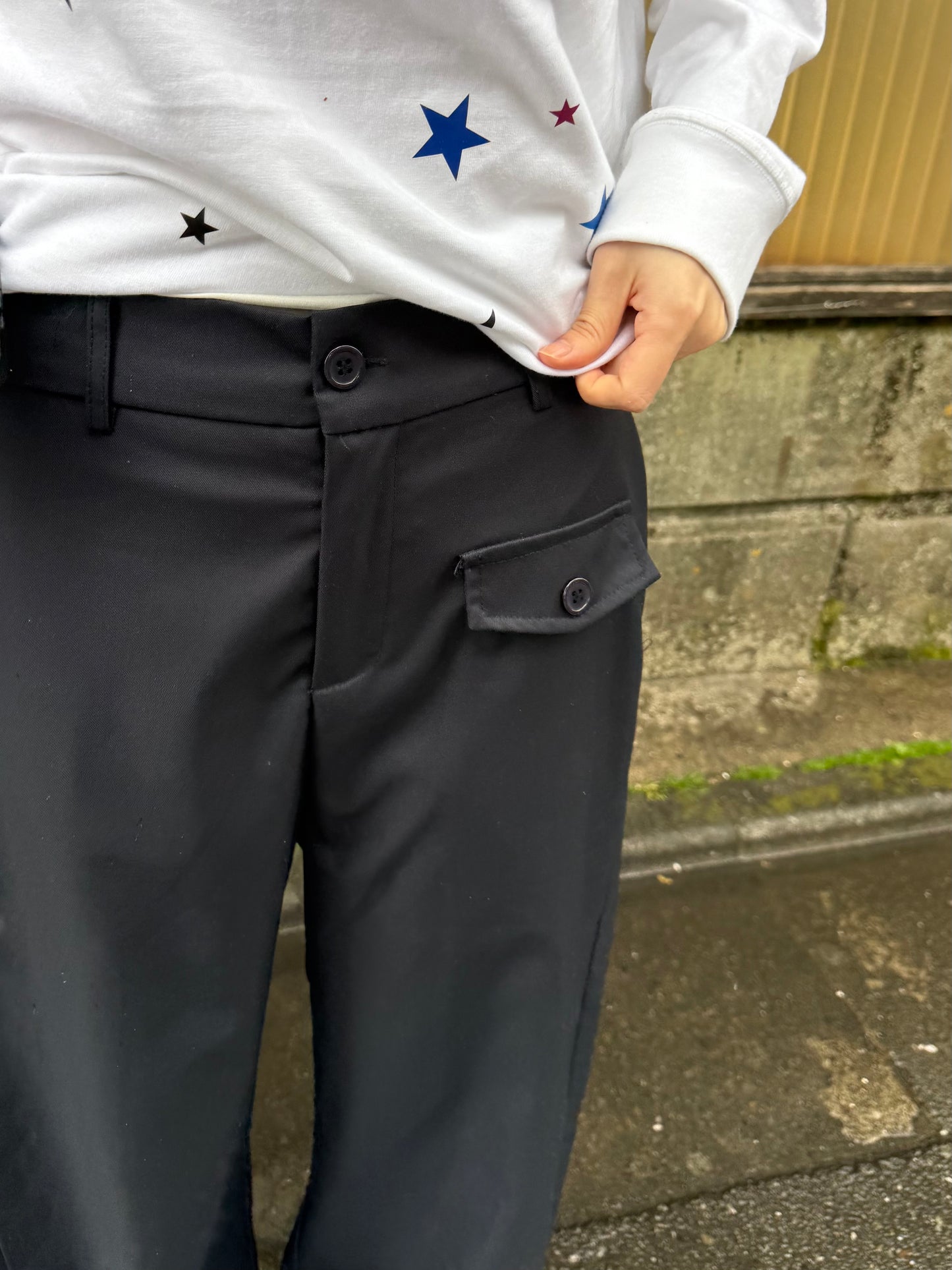ネイビーストレートパンツ DPA43753