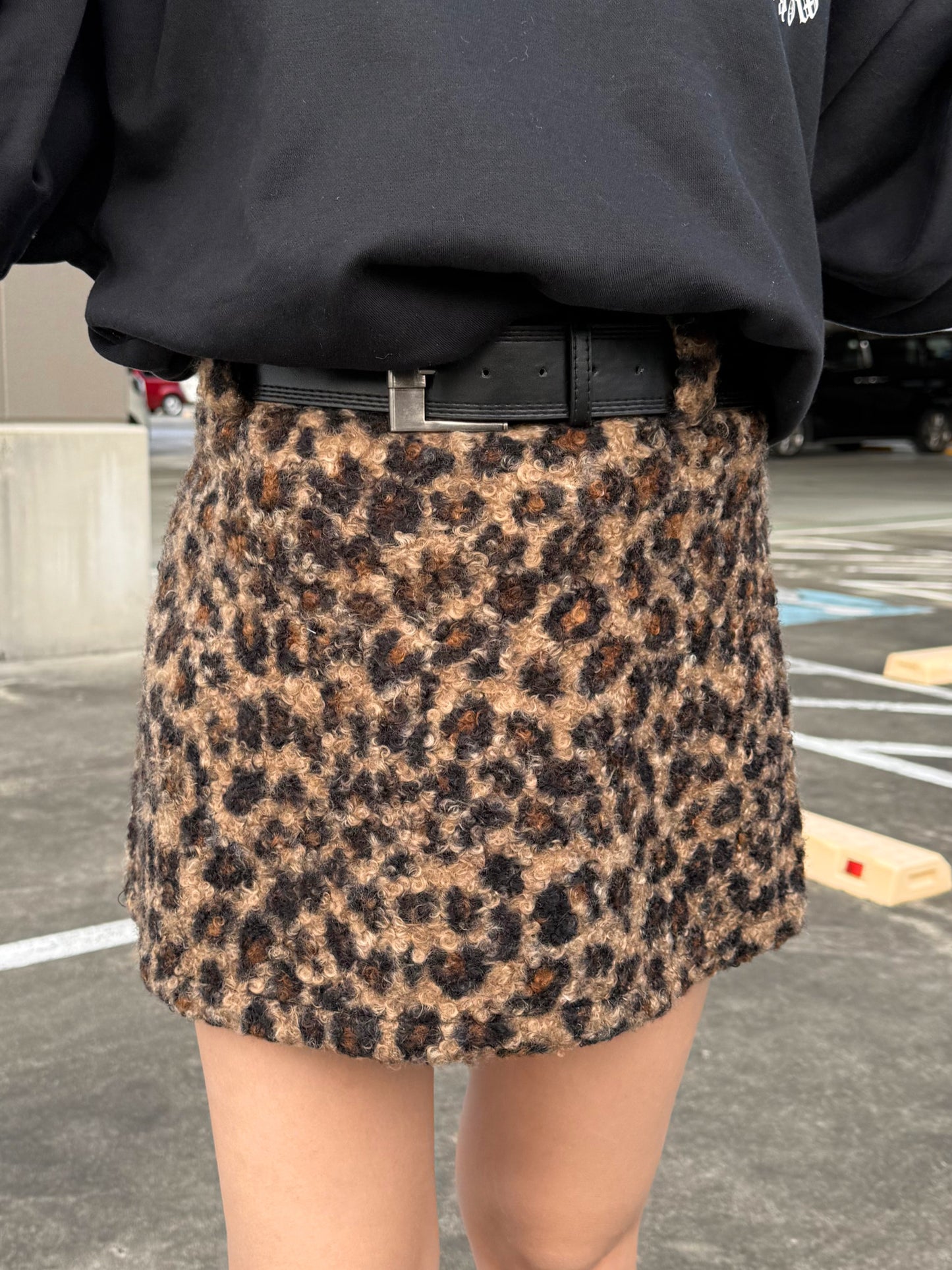 レオパードボアミニスカート DPB73536