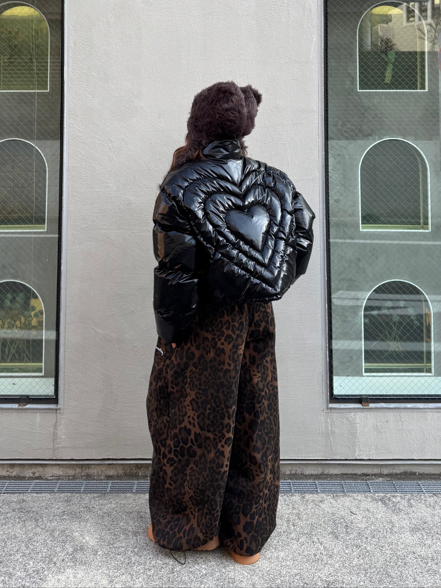 ウォッシュドレオパードスウェットパンツ DPB86171