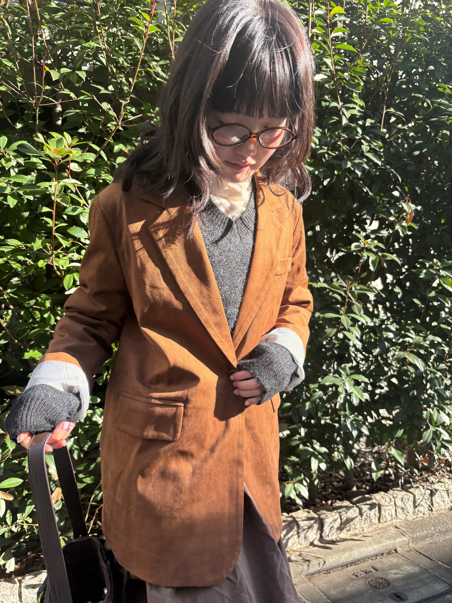 スエードライクテーラードジャケット DPA43723