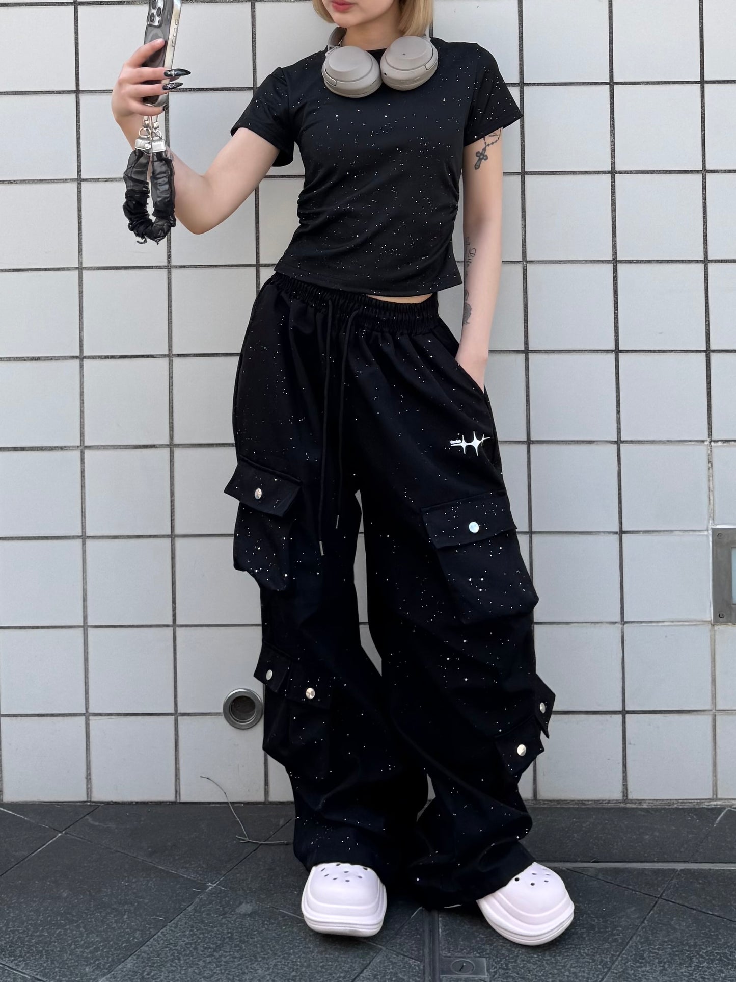 ラメクロップドTシャツ DPB86264