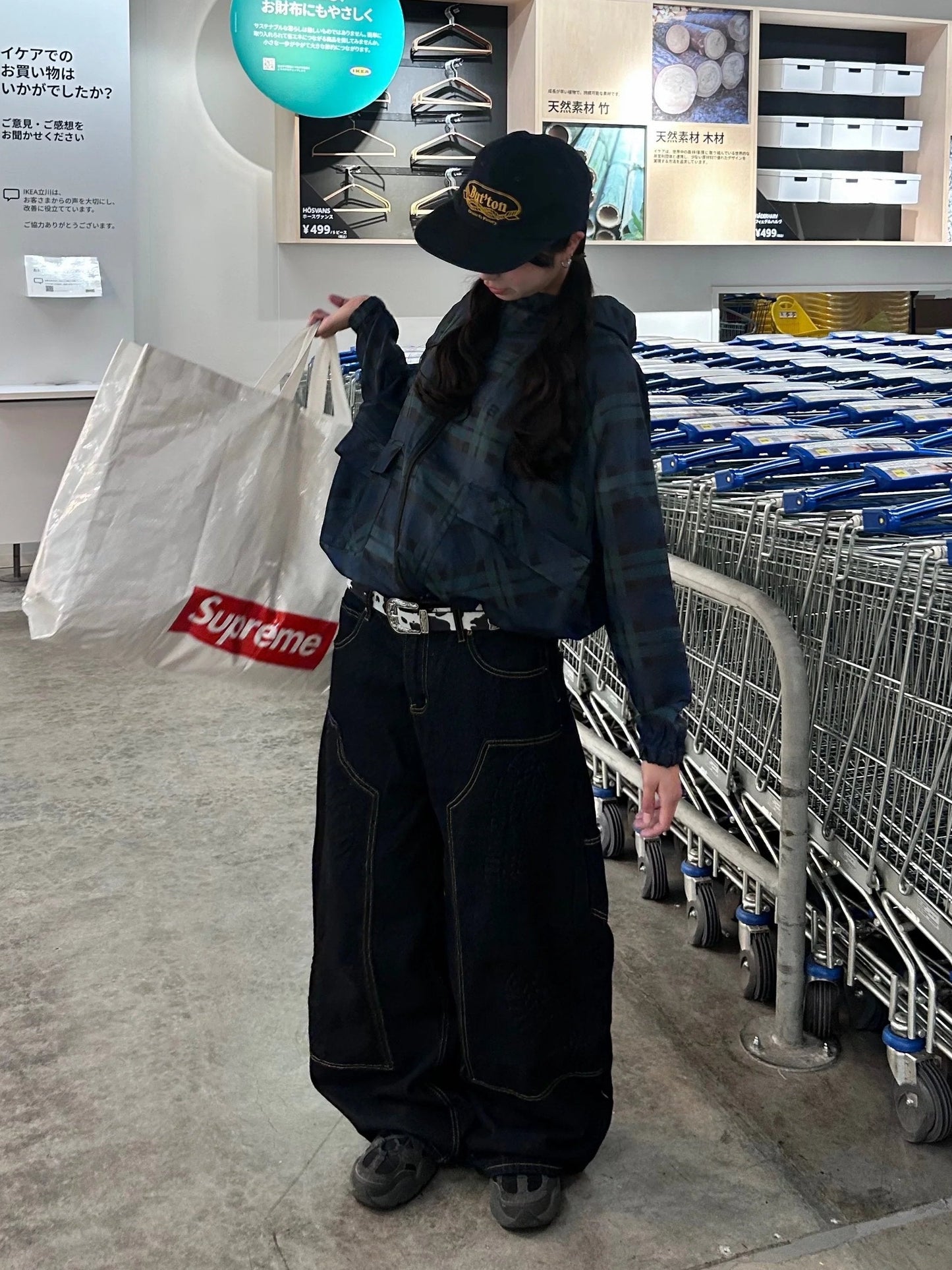 チェックナイロンジャケット DPB92009