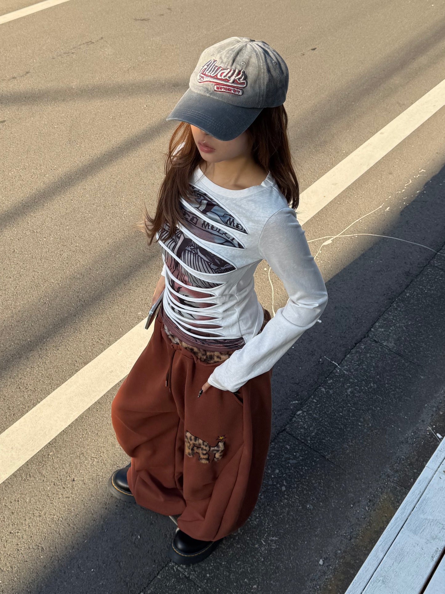 フロントカットアウトTシャツ DPB86198