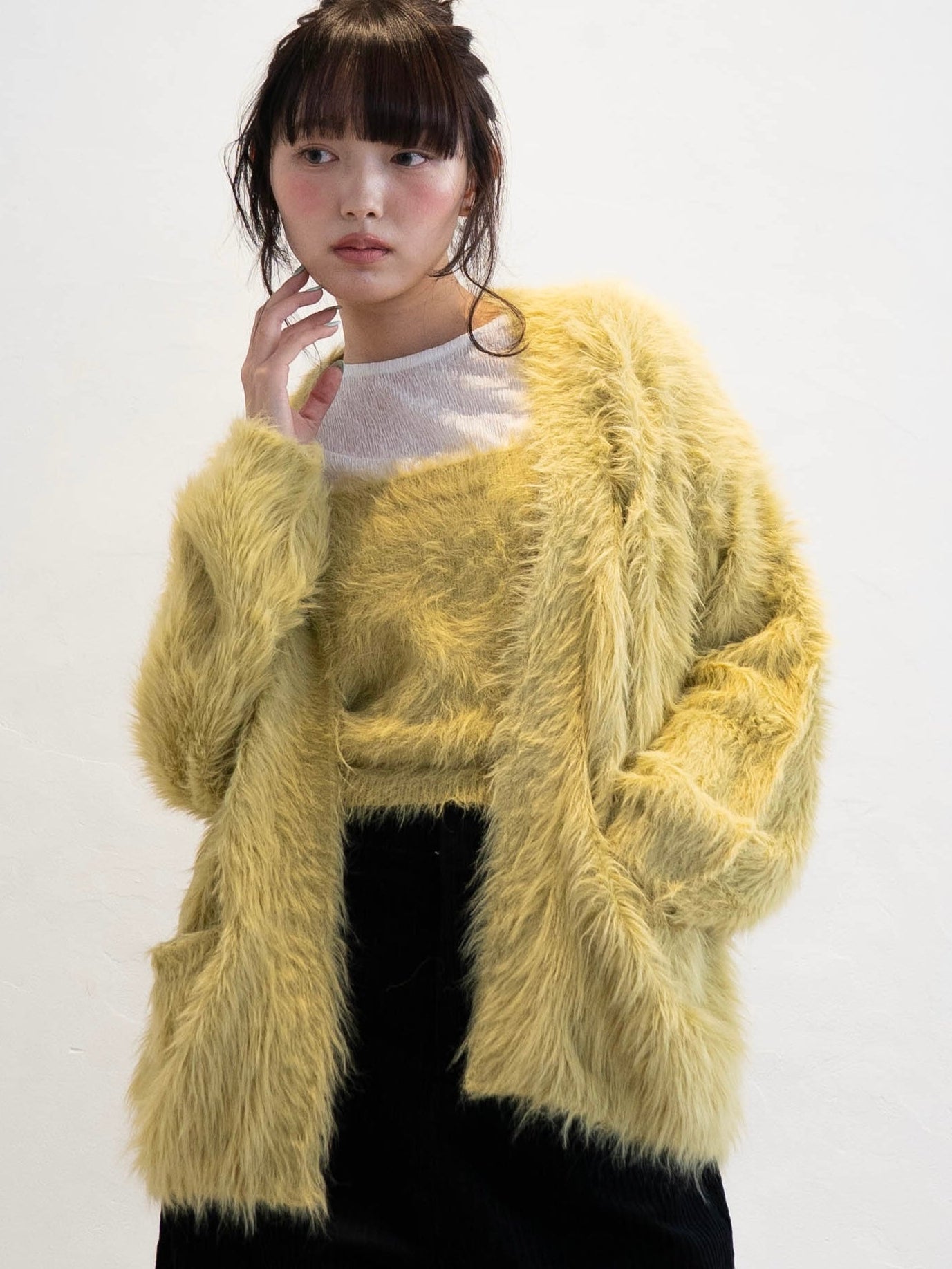 シャギーニットカーディガン DPC02003