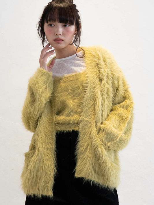 シャギーニットカーディガン DPC02003