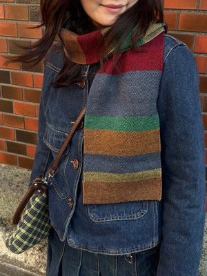 ウールストライプスカーフ DPA43780