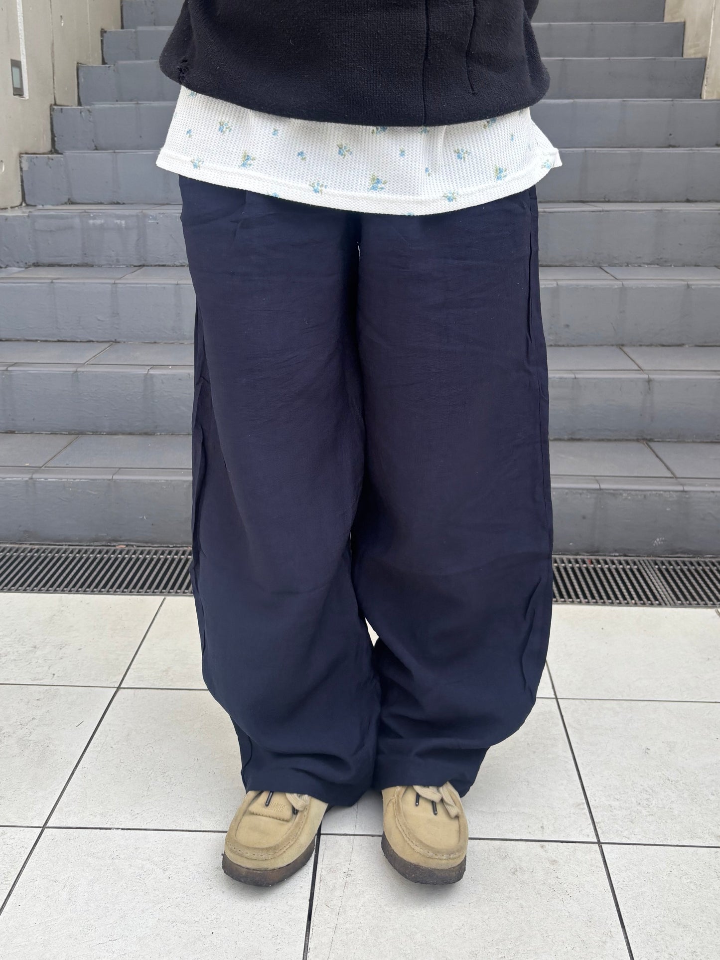 リネンソフトワイドパンツ DPC04031