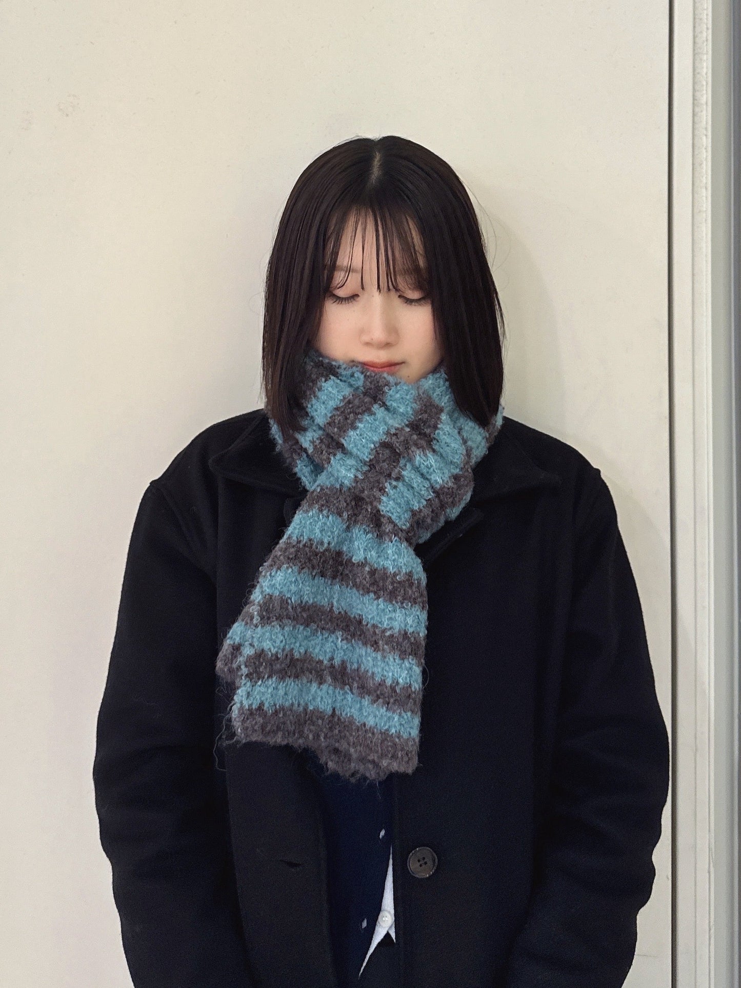 ボーダーニットマフラー DPB93057