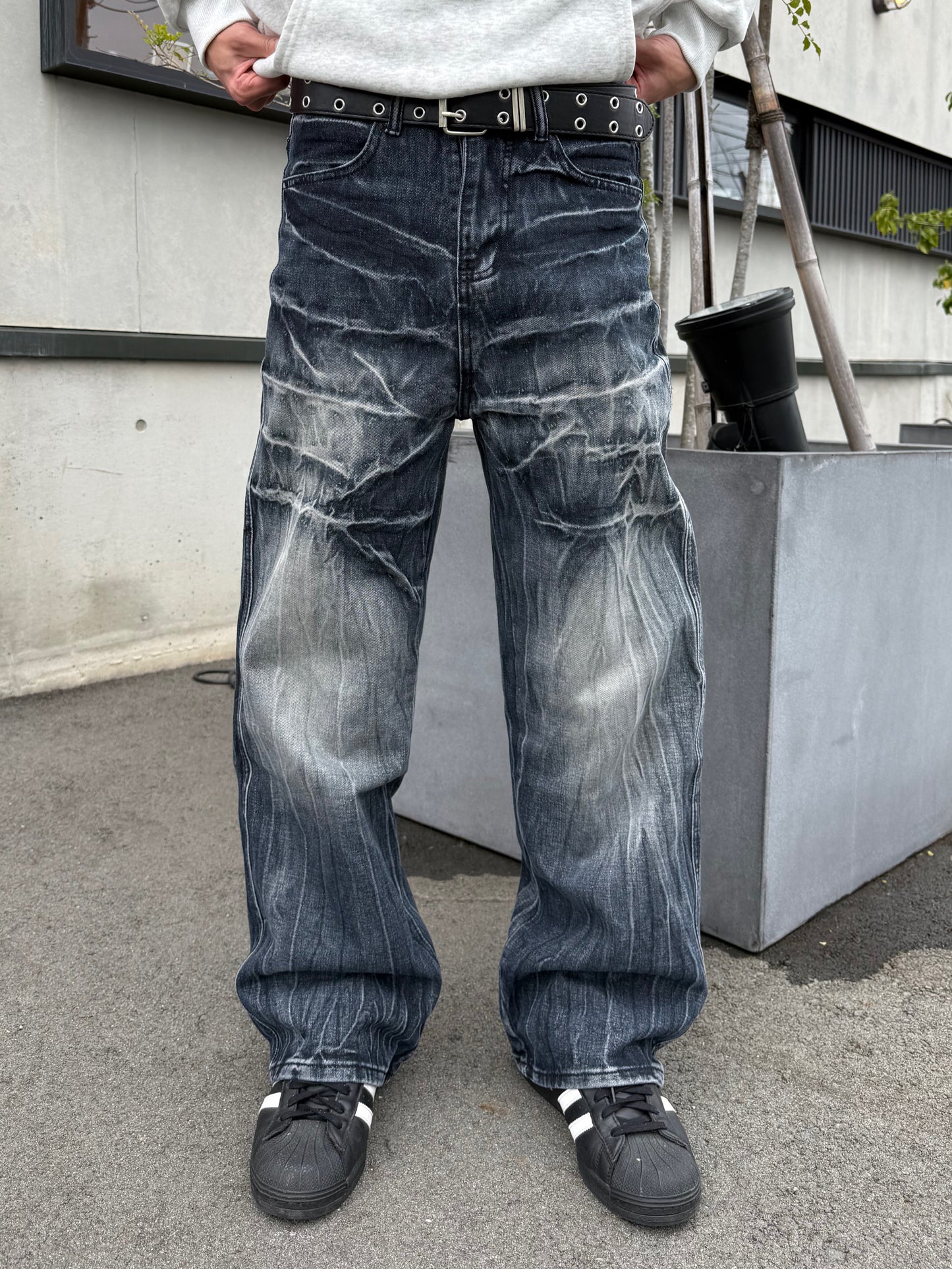ライン加工デニムパンツ DPB90186