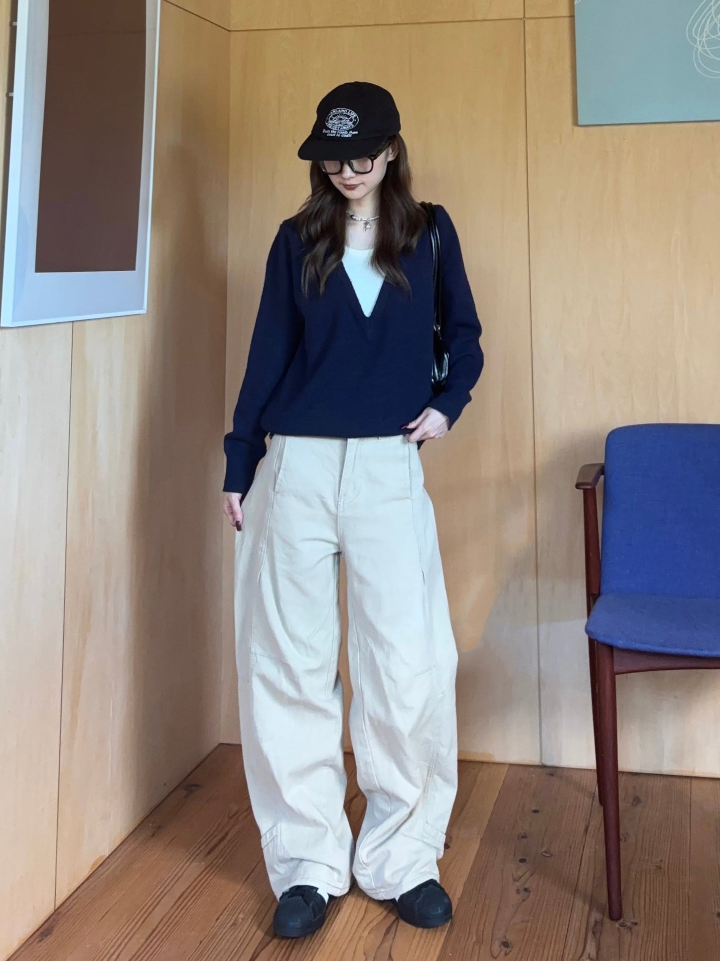 レイヤードライクVネックニット DPB88073