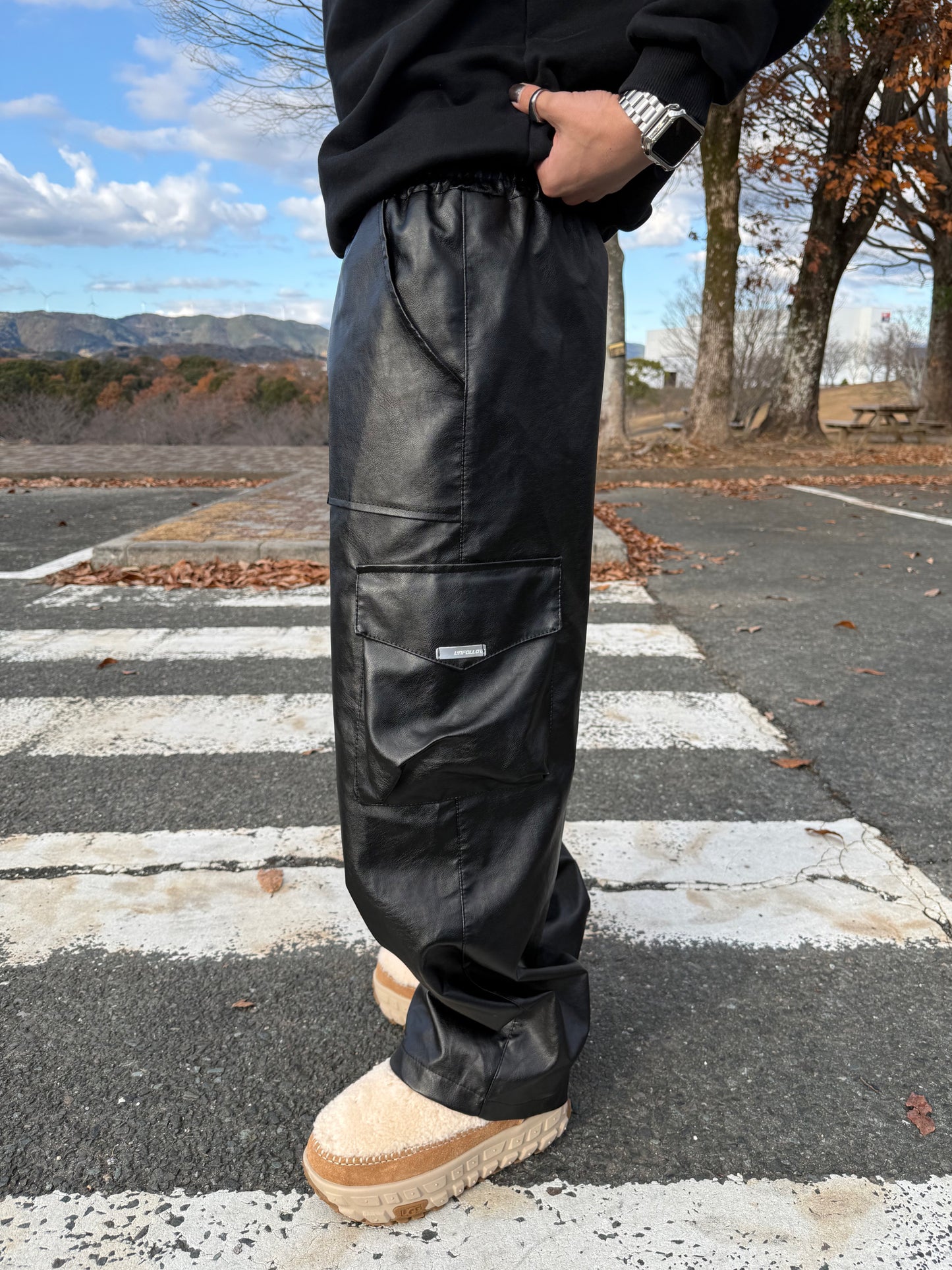 レザーライクポケットパンツ DPB90098