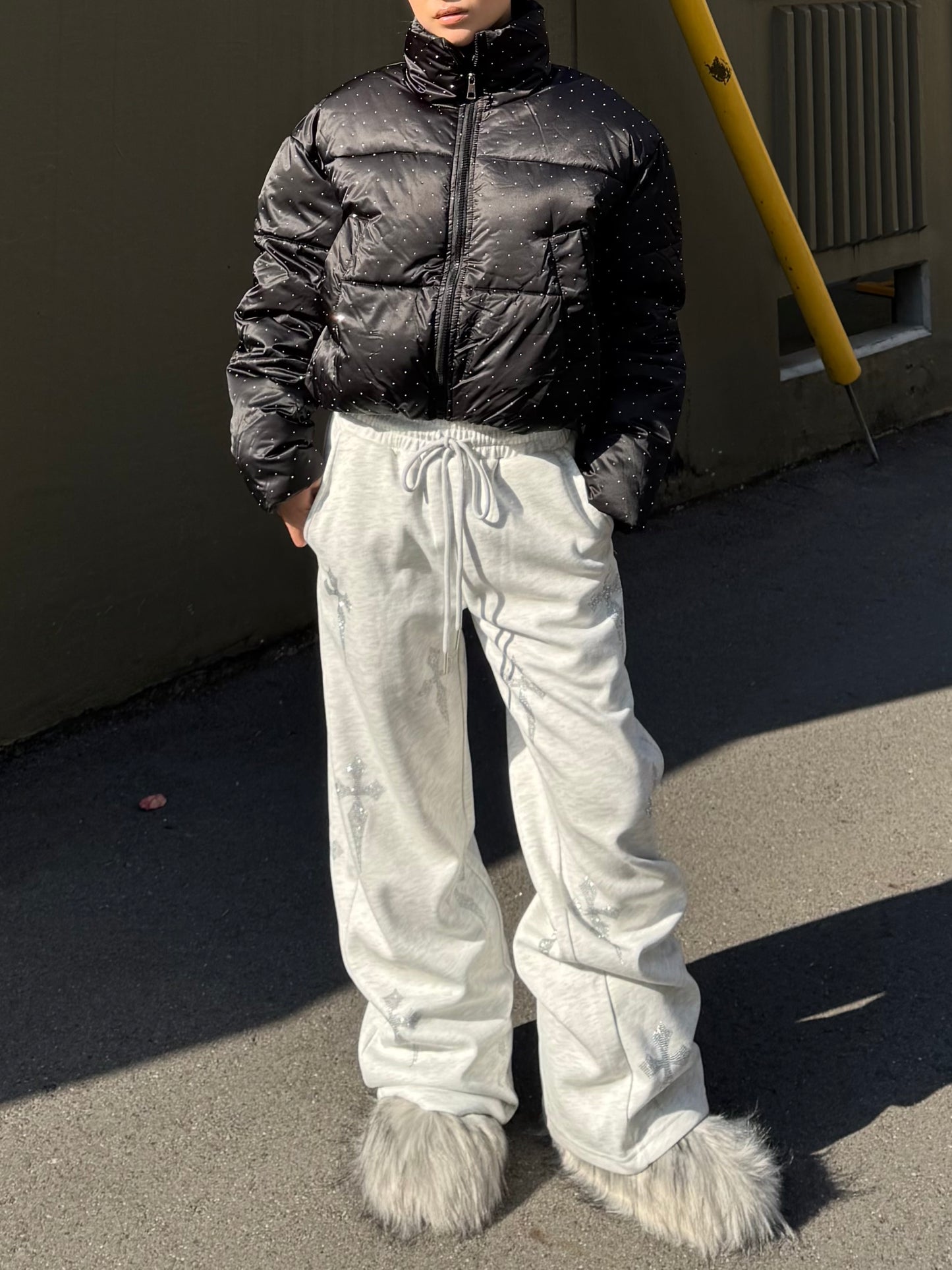 クロスラメスウェットパンツ DPB86167