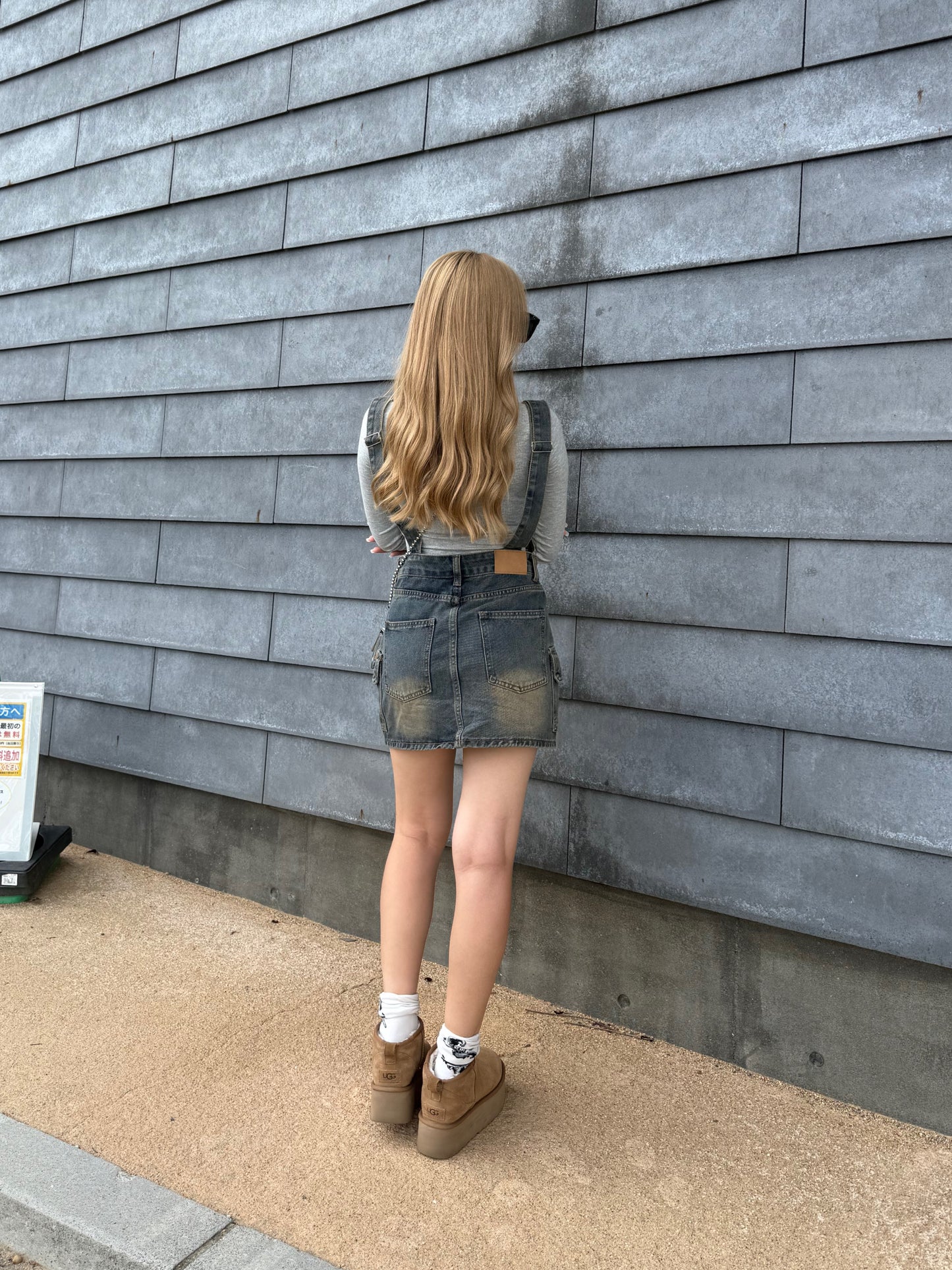 デニムミニサロペット DPB73502