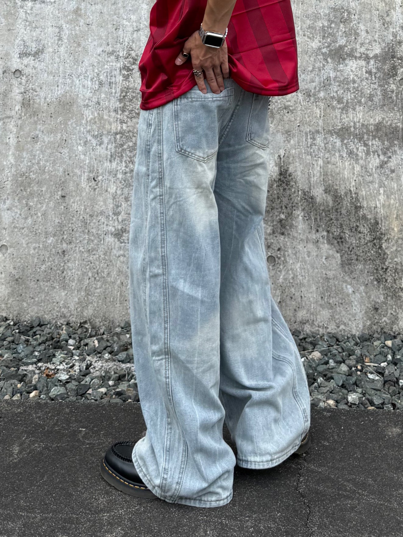 kenshin_ライトカラーワイドデニムパンツ DPB73403