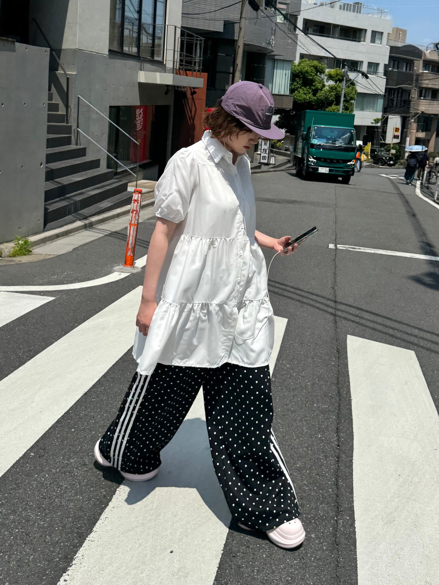 ギャザーシャツワンピース DPB91172