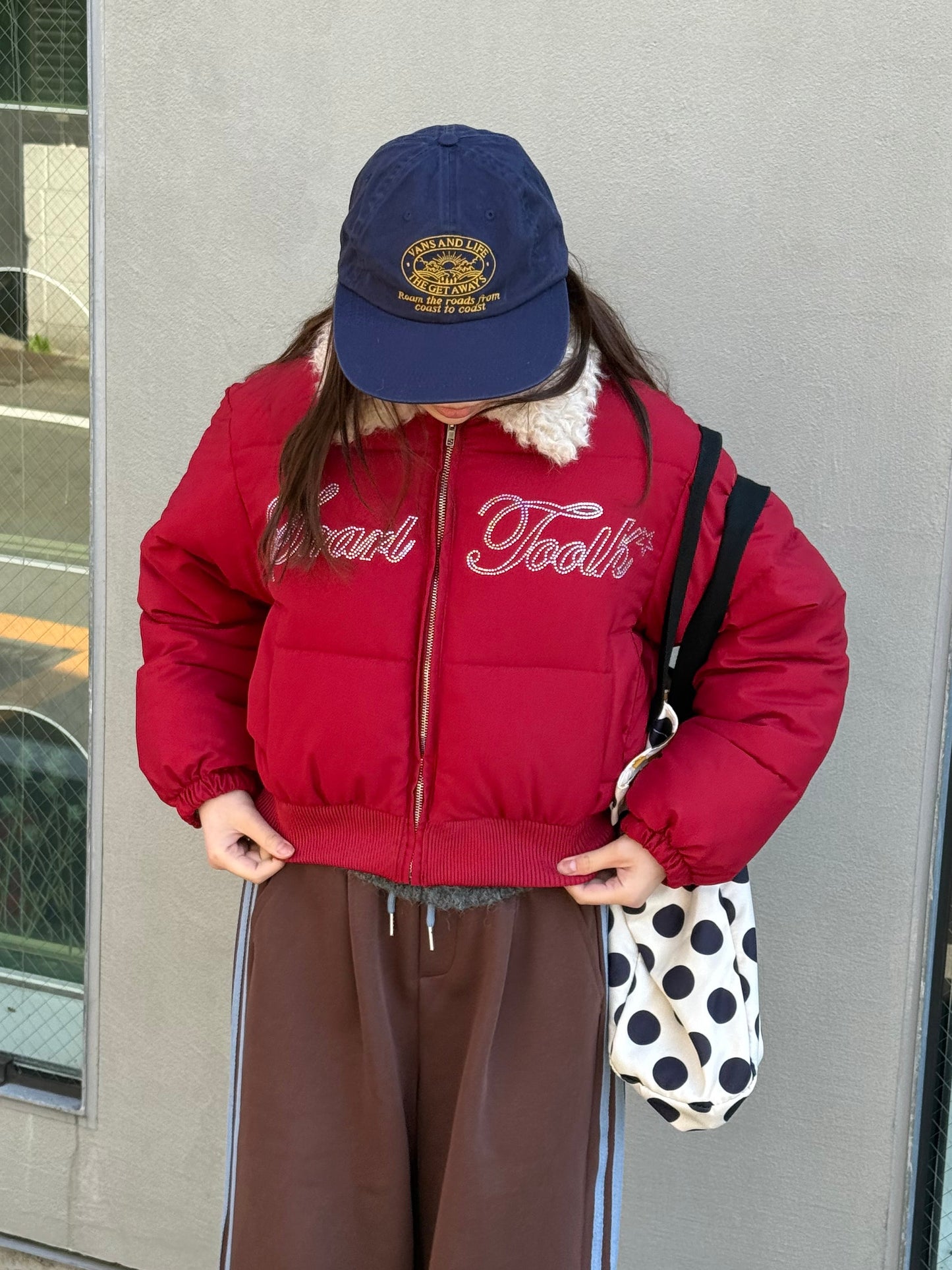 ラメロゴ中綿ジャケット DPB91072