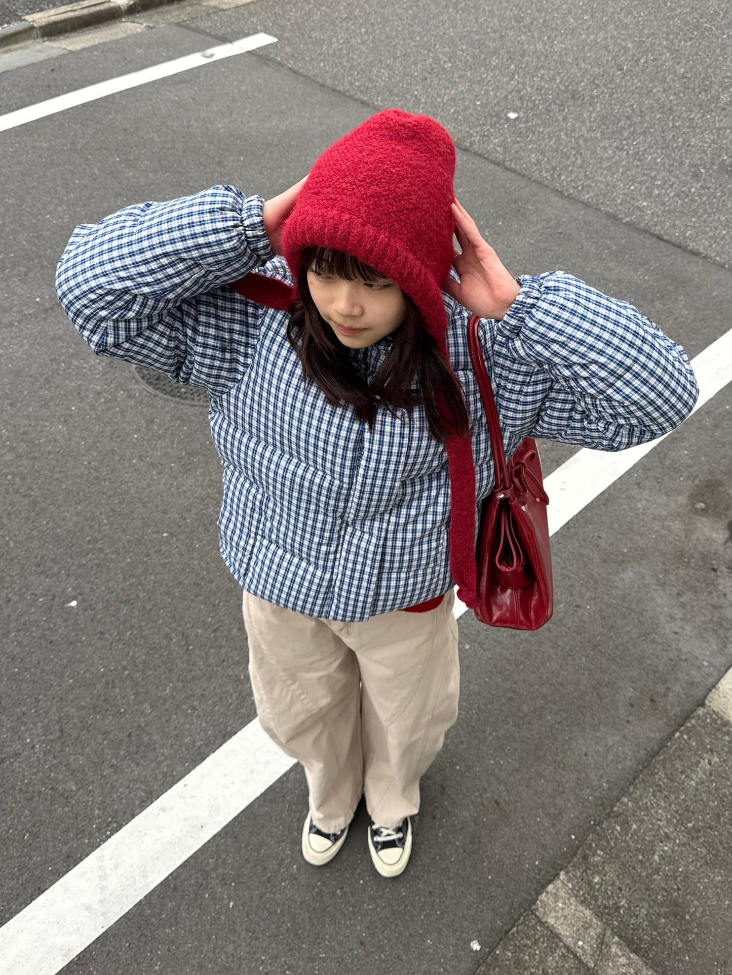 ギンガムチェックダウンジャケット DPB91052