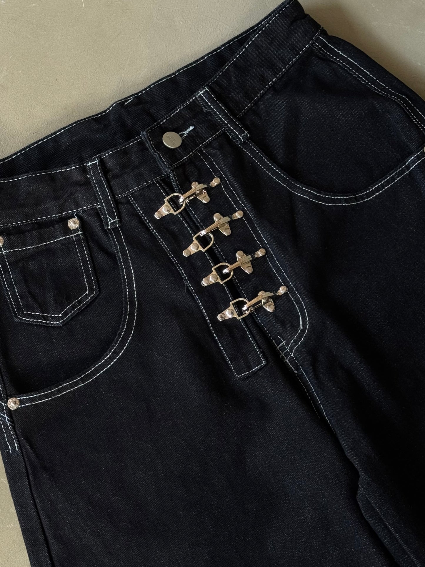 フロントデザインデニムパンツ DPB91098
