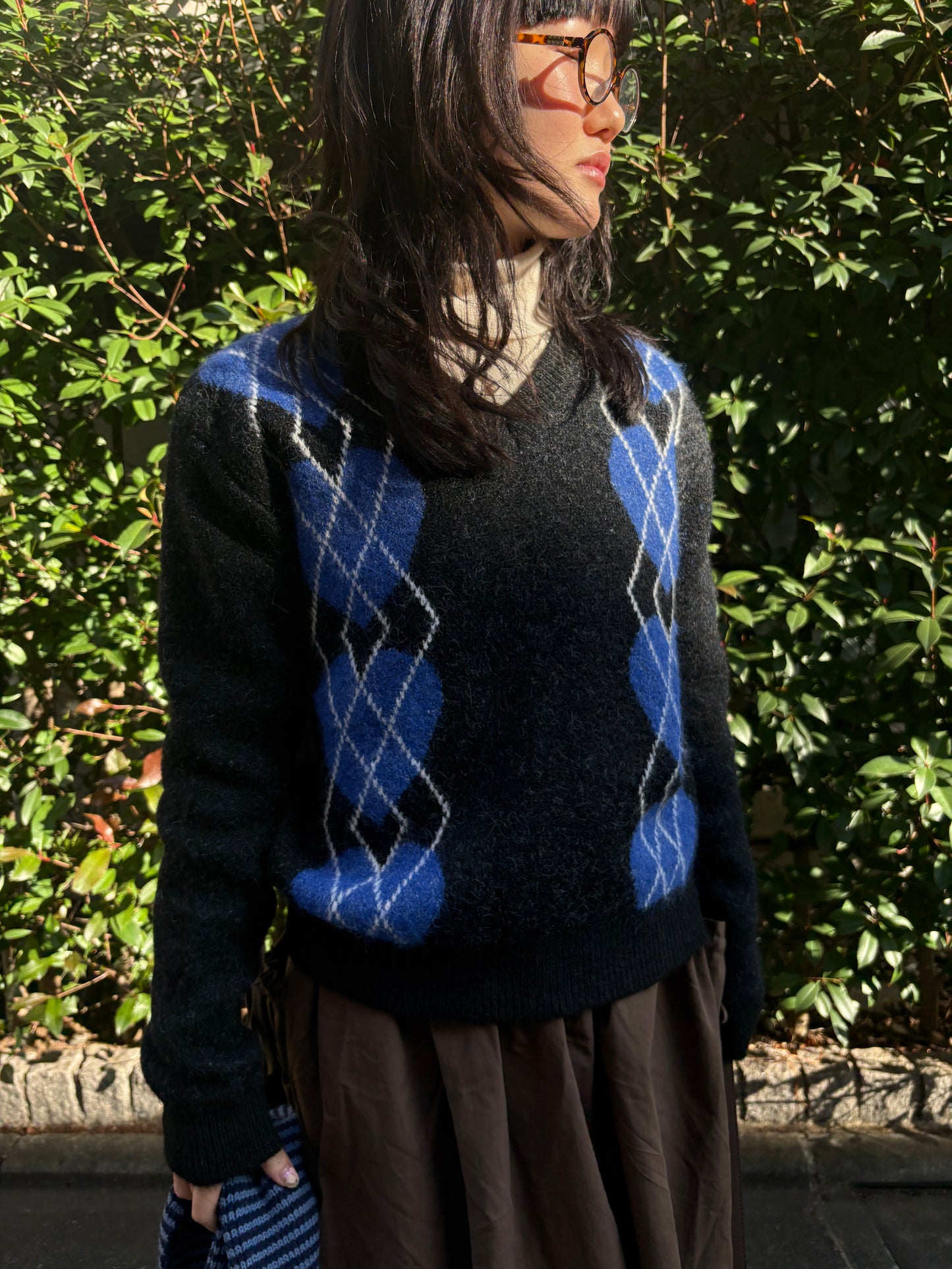 アーガイルハートニット DPA43721