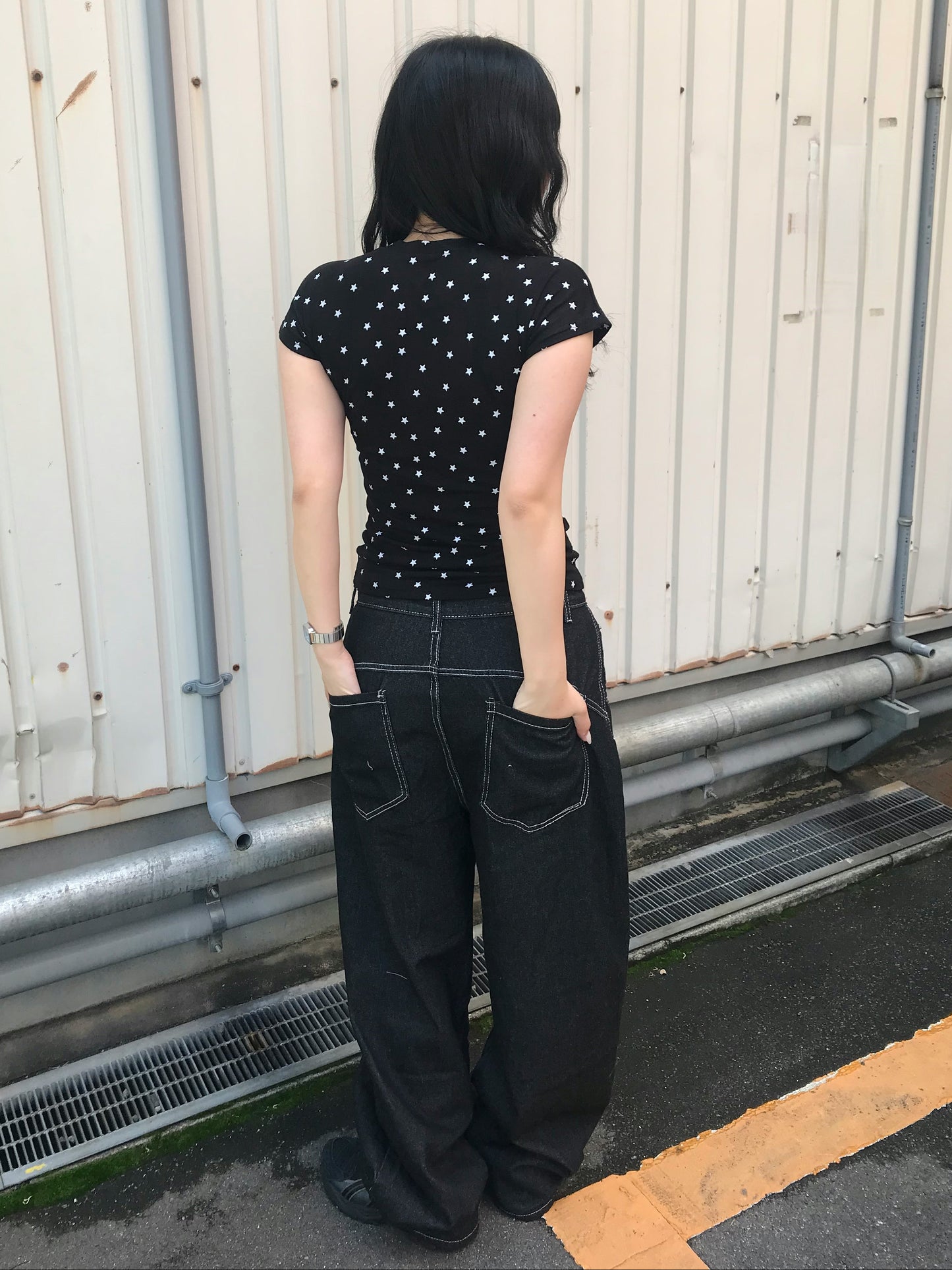 フロントデザインバギーパンツ DPB89251