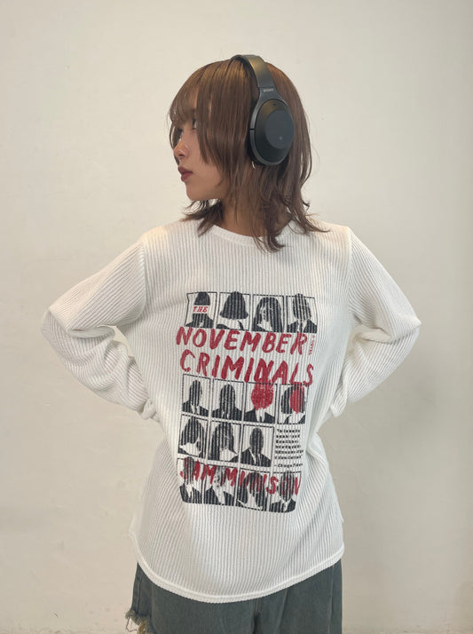 ワッフルメッセージカットソー DPA20275