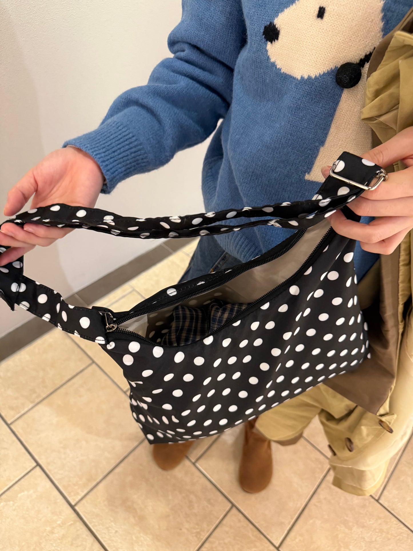 レトロドットトートバッグ DPA43705