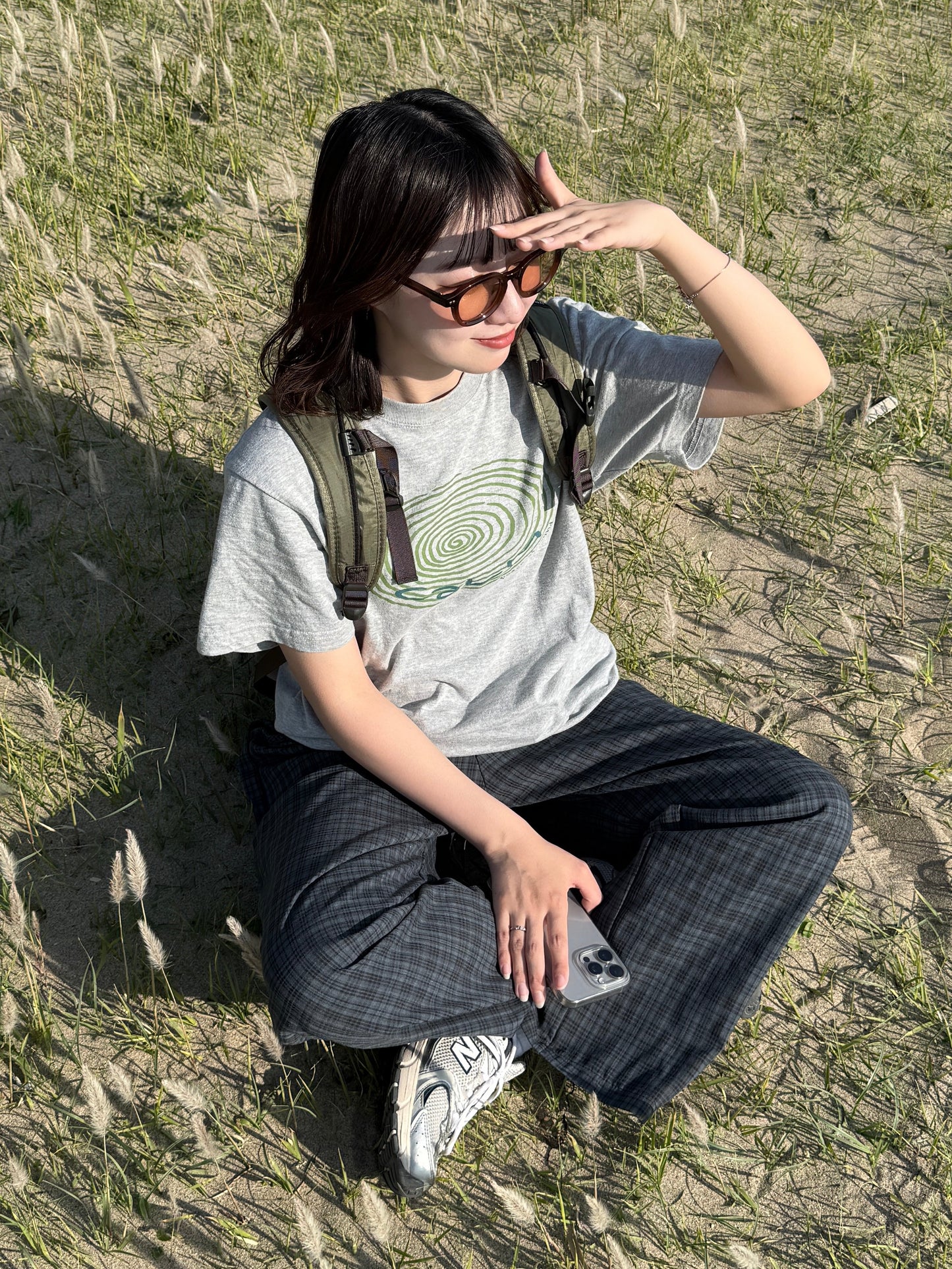 ナイロンチェックパンツ DPC03042